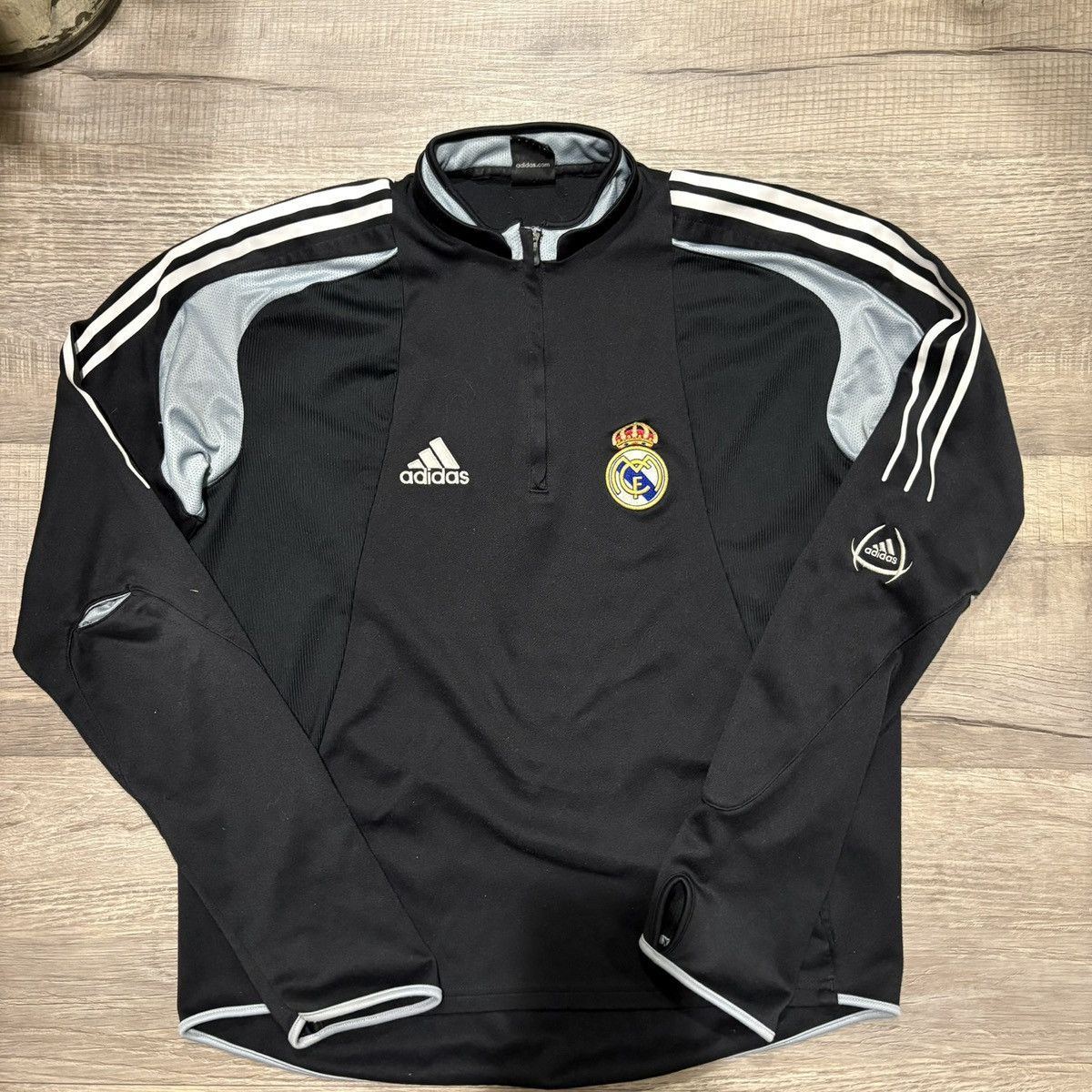 Adidas Vintage adidas real Madrid quarter zip Size US L / EU 52-54 / 3 - 1 Thumbnail