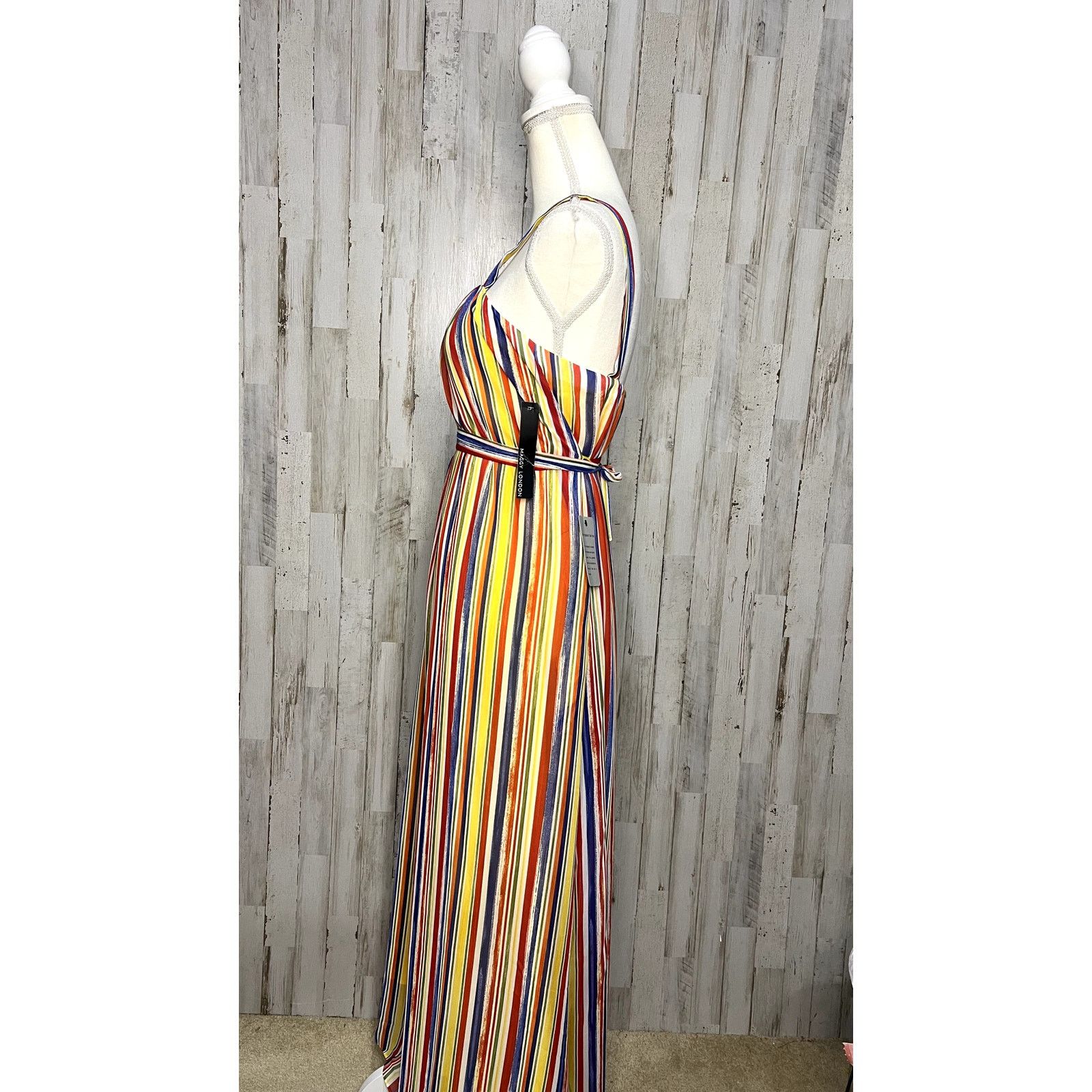 MAGGY LONDON NWT Maggy London Womens Size 0 Striped Maxi Dress Sleeveless Size XS / US 0-2 / IT 36-38 - 5 Thumbnail