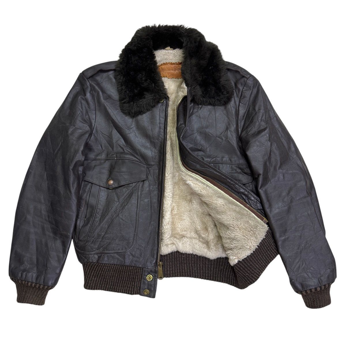 Vintage × William Barry 🔥 60s-70s VTG WILLIAM BARRY G-1 AVIATOR FLIGHT JACKET Size US S / EU 44-46 / 1 - 1 Thumbnail