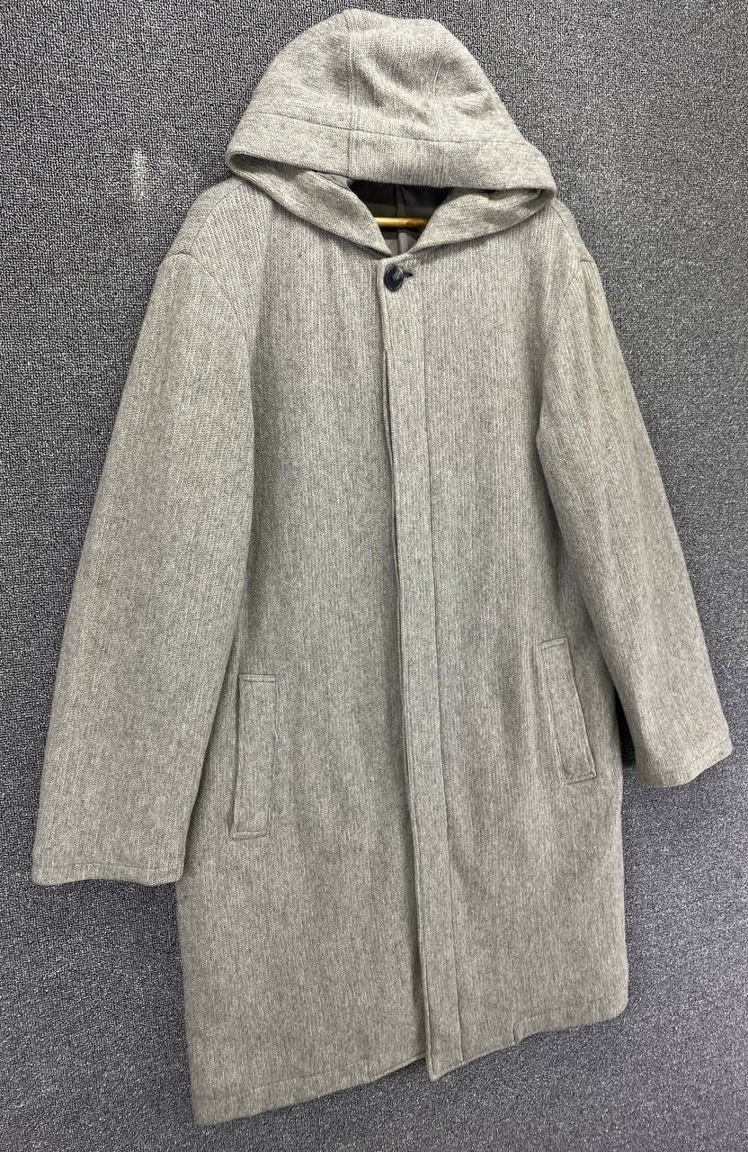 Yohji Yamamoto Vintage Yohji Yamamoto A.A.R Hoodie Wool Long Jacket Size US L / EU 52-54 / 3 - 2 Thumbnail