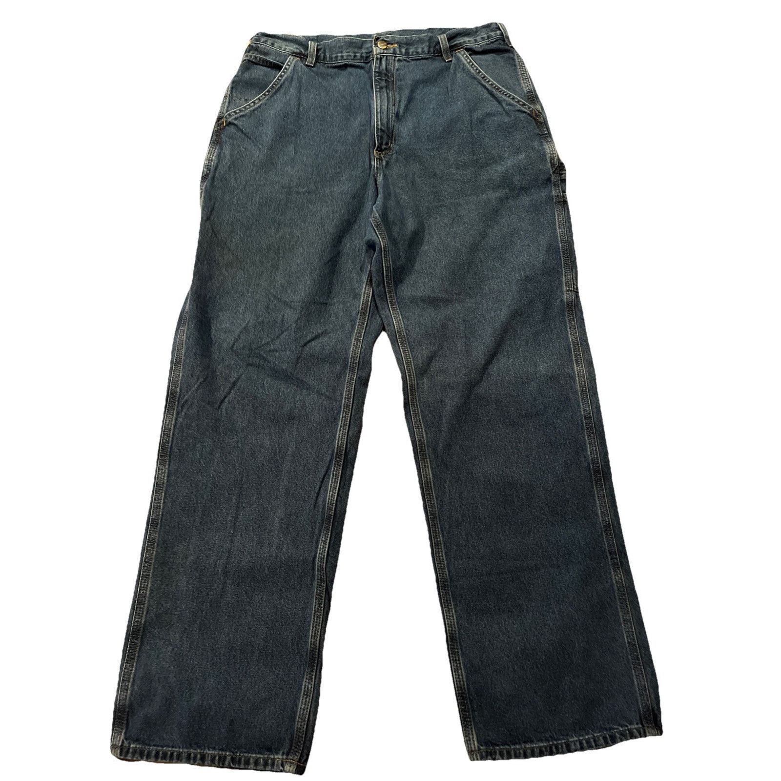 Carhartt Carhartt Jeans Men’s 34x32 Denim Medium Wash Workwear Cotton Size US 36 / EU 52 - 1 Thumbnail