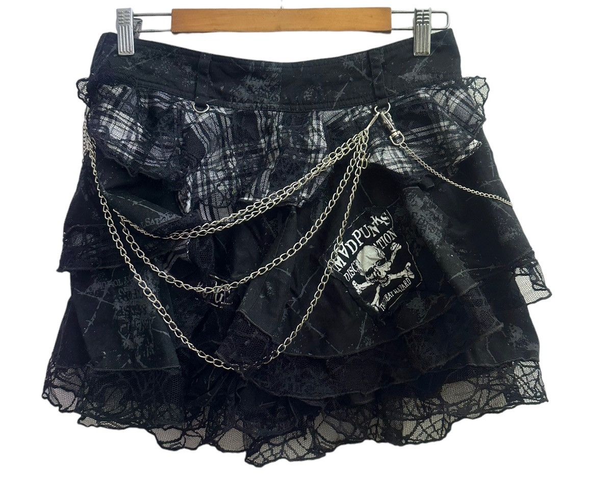 Hysteric Glamour × If Six Was Nine × Japanese Brand Vintage Mad Punks Chain Gothic Skirt Punker Size US 28 / EU 44 - 2 Thumbnail