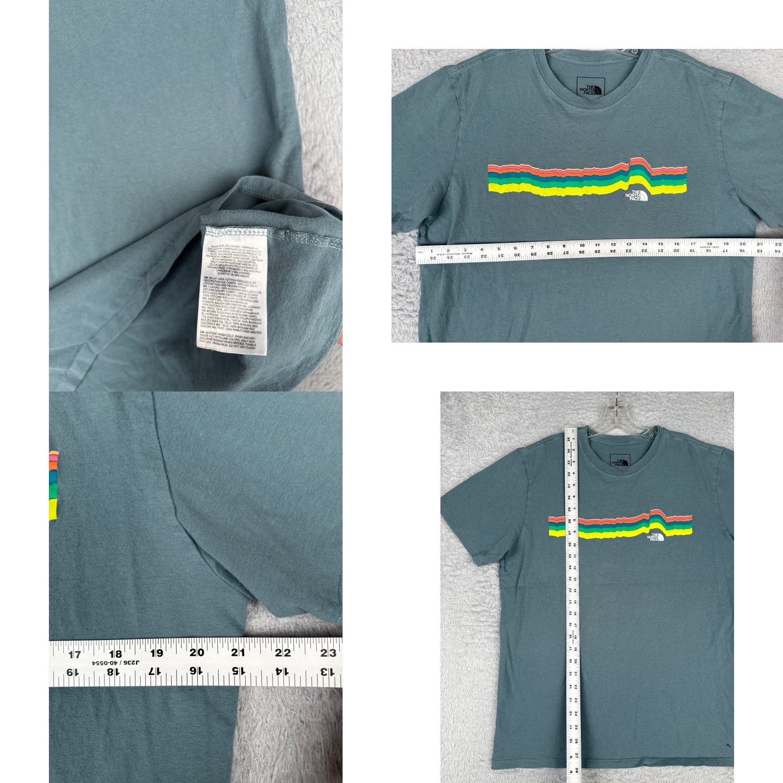 The North Face The North Face Shirt Men Large Blue Short Sleeve Crew Neck 100% Cotton Logo Size US L / EU 52-54 / 3 - 8 Thumbnail