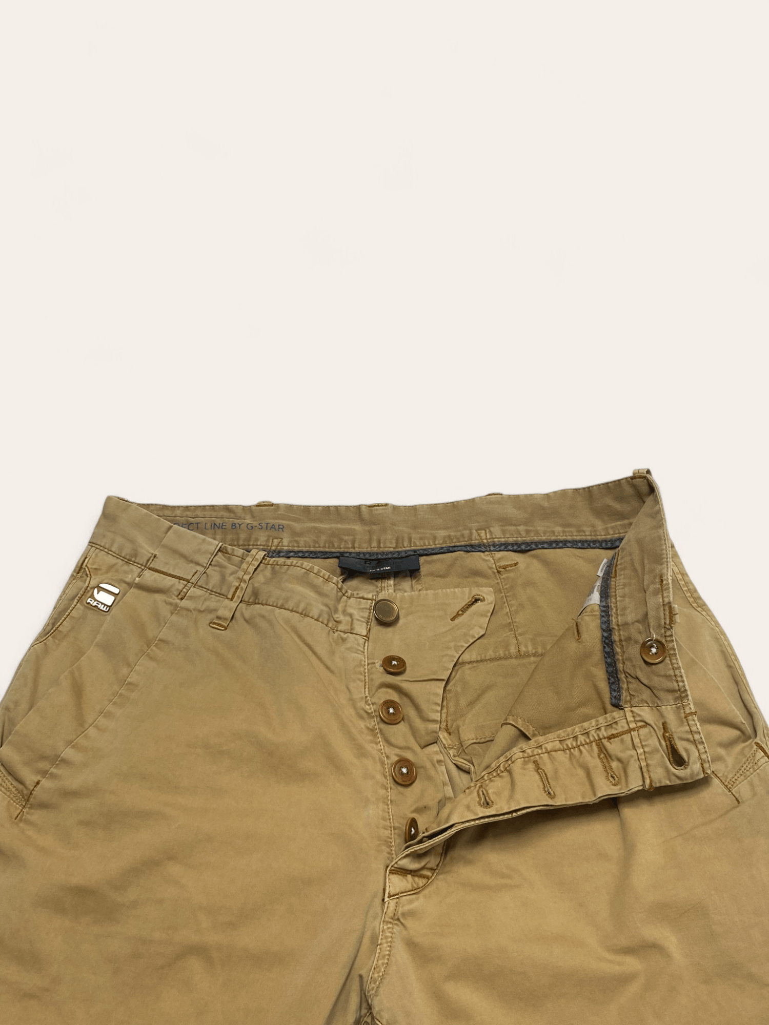 G-Star Vintage G STAR RAW Beige Pants Faded Y2k Size US 34 / EU 50 - 6 Thumbnail