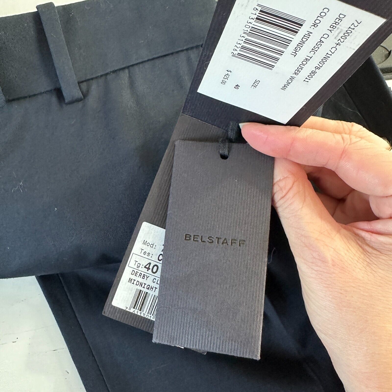 Belstaff NWT Belstaff Black The Derby Classic Trouser Flare Legs 40 Size 27" / US 4 / IT 40 - 10 Thumbnail