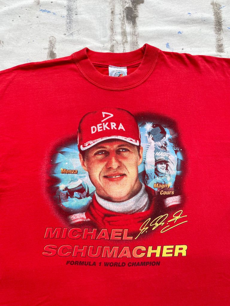 Vintage Y2K Michael Schumacher F1 World Champion T- Shirt Size US M / EU 48-50 / 2 - 2 Thumbnail