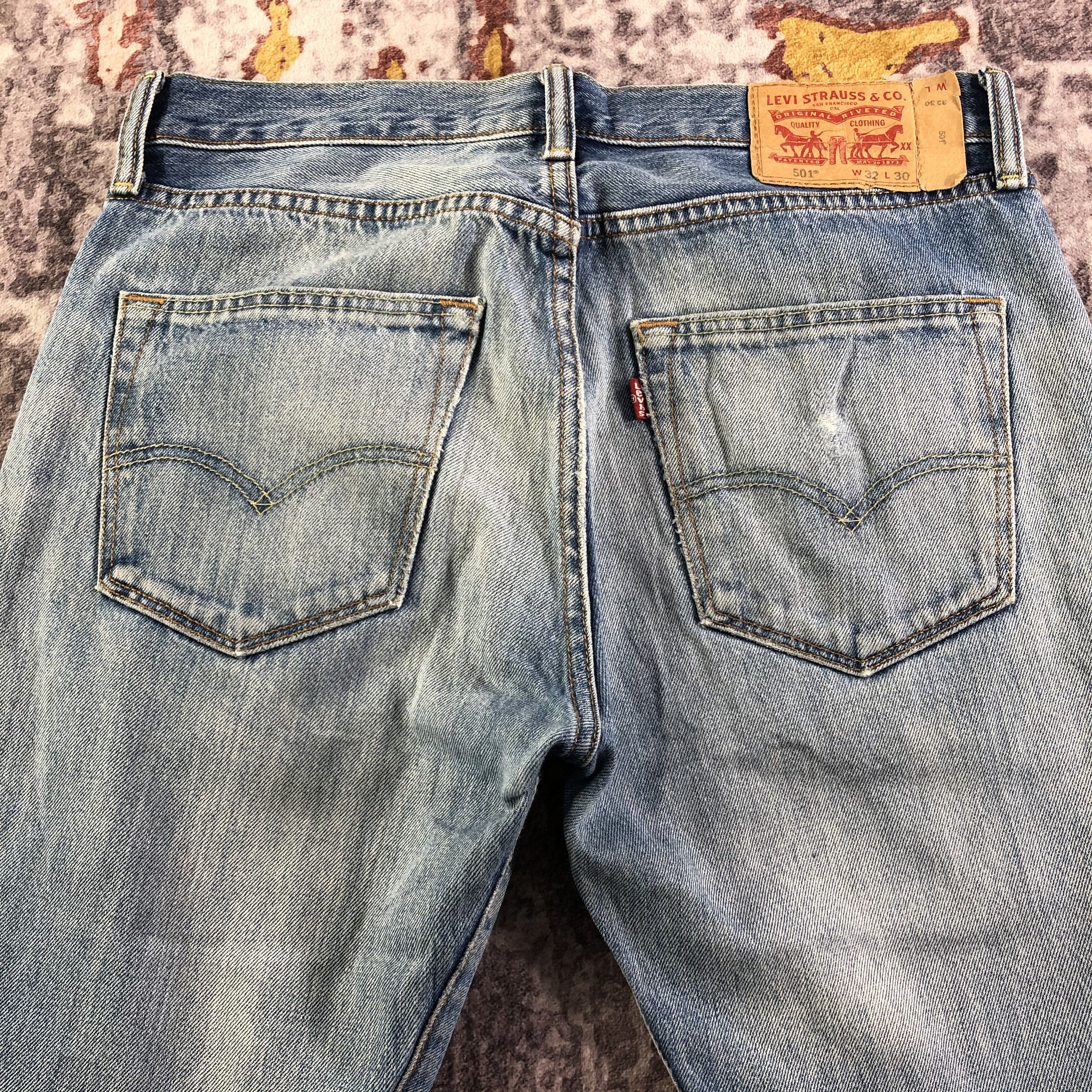 Levi's × Vintage Vintage Blue Wash Levis 501 Jeans-JM3320 Size US 33 - 5 Thumbnail