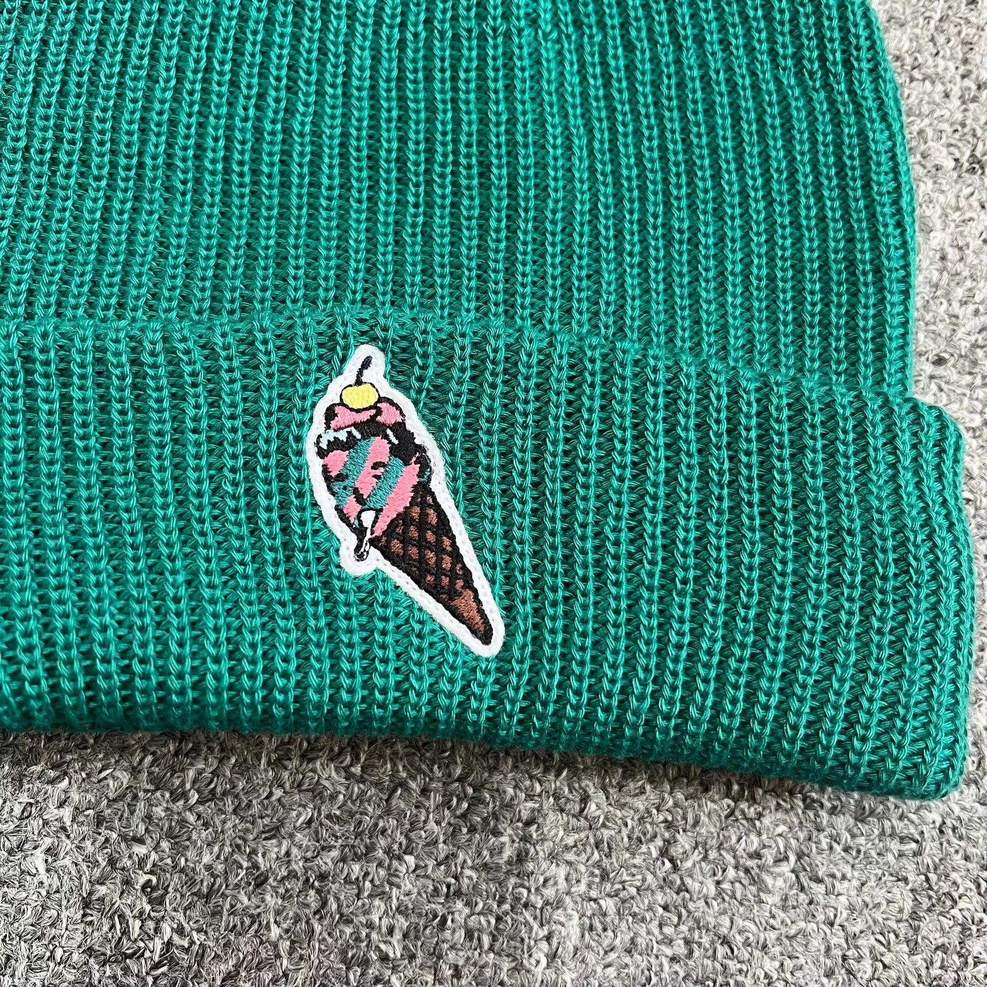 Billionaire Boys Club BBC ICECREAM Face Ice Cream Knitted Beanie Q7 Size ONE SIZE - 7 Thumbnail