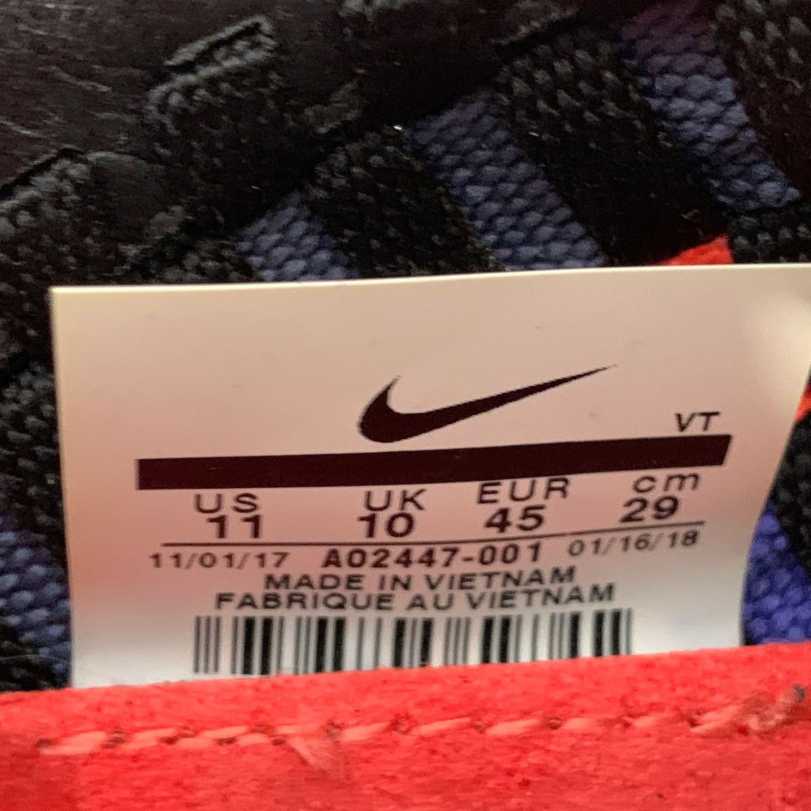 Nike VaporMax Inneva Multi Color Woven Chunky Sole Sneakers Size US 11 / EU 44 - 8 Thumbnail