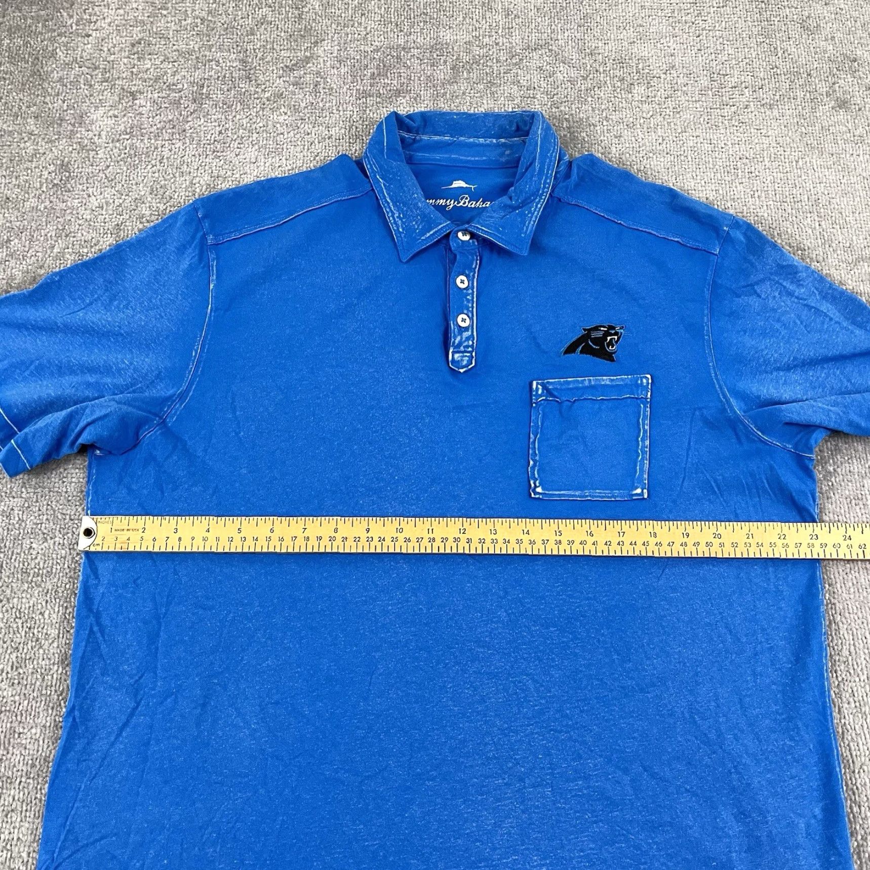 Tommy Bahama Tommy Bahama Polo Shirt Mens Large Washed Blue Carolina Panthers NFL Golf Casual Size US L / EU 52-54 / 3 - 6 Thumbnail