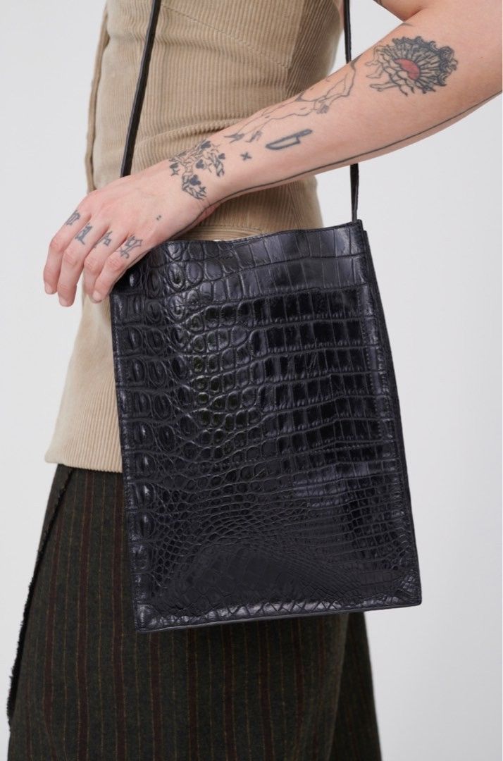 Other SUB TOTE Olive Croco Debossed Size ONE SIZE - 10 Thumbnail