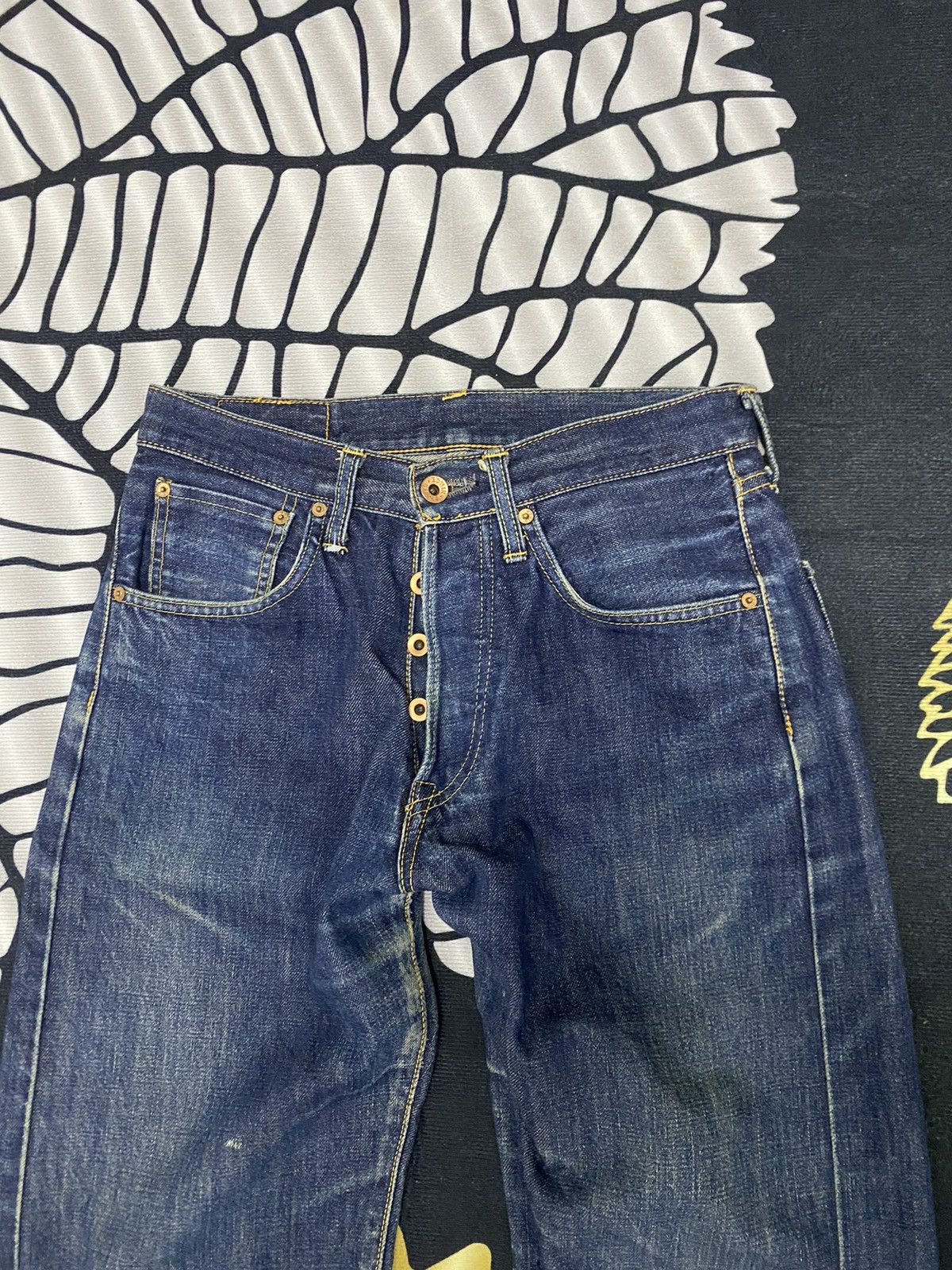 Edwin Edwin Selvedge Denim Jeans Distressed Size US 29 - 7 Thumbnail