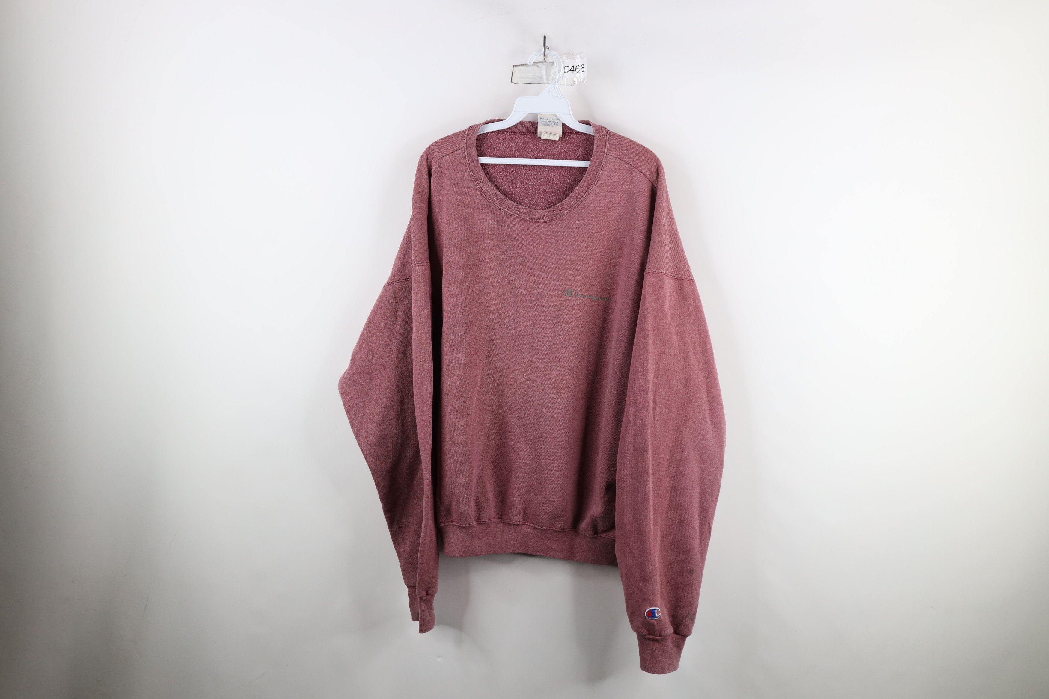 Champion × Vintage Vintage 90s Champion Spell Crewneck Sweatshirt Heather Red Size US XL / EU 56 / 4 - 1 Thumbnail