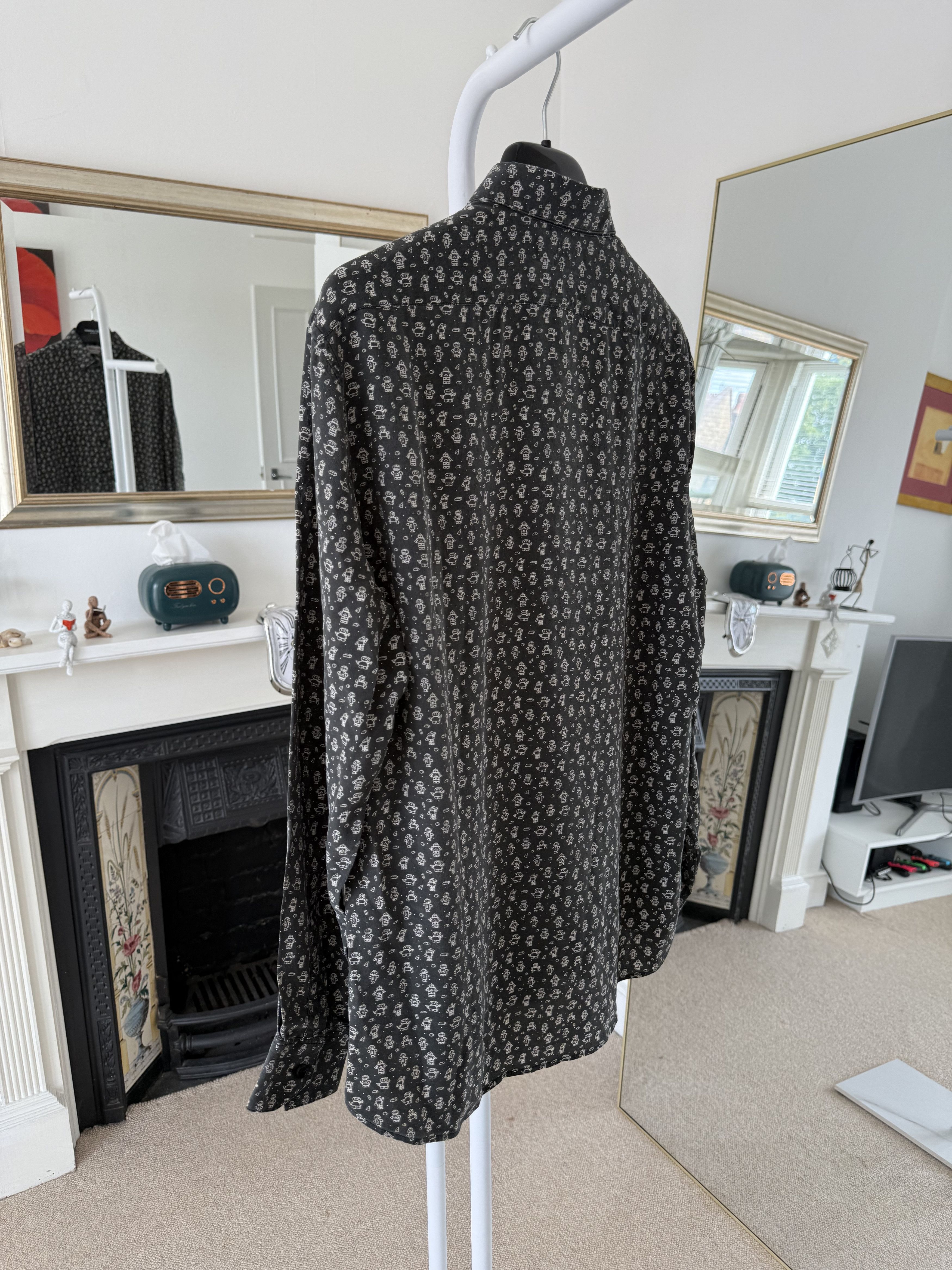 Saint Laurent Paris Saint Laurent Silk Robot Shirt Size US M / EU 48-50 / 2 - 4 Thumbnail