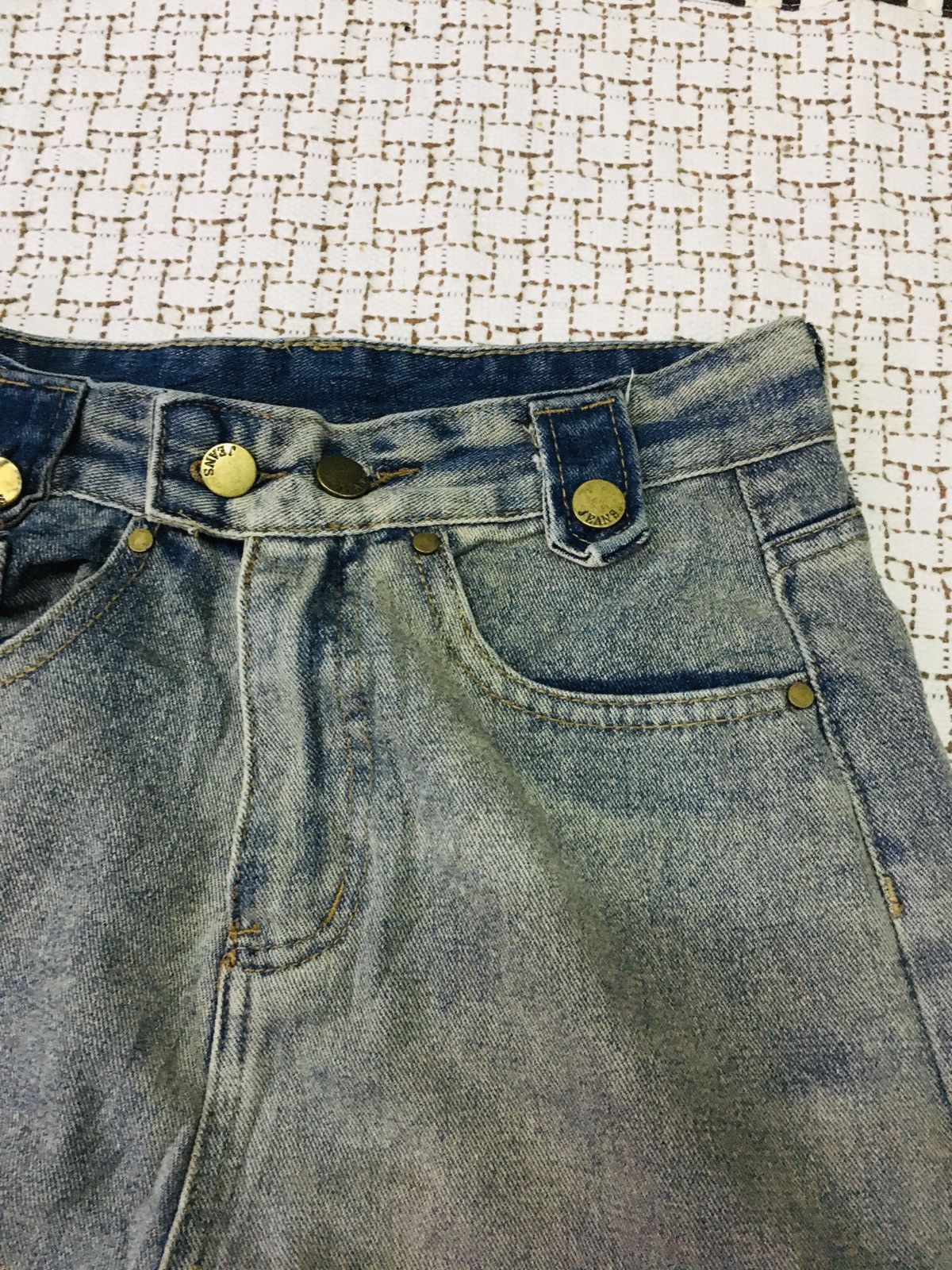 Japanese Brand Unbranded Distressed Jeans (16) Size 26" / US 2 / IT 38 - 10 Thumbnail