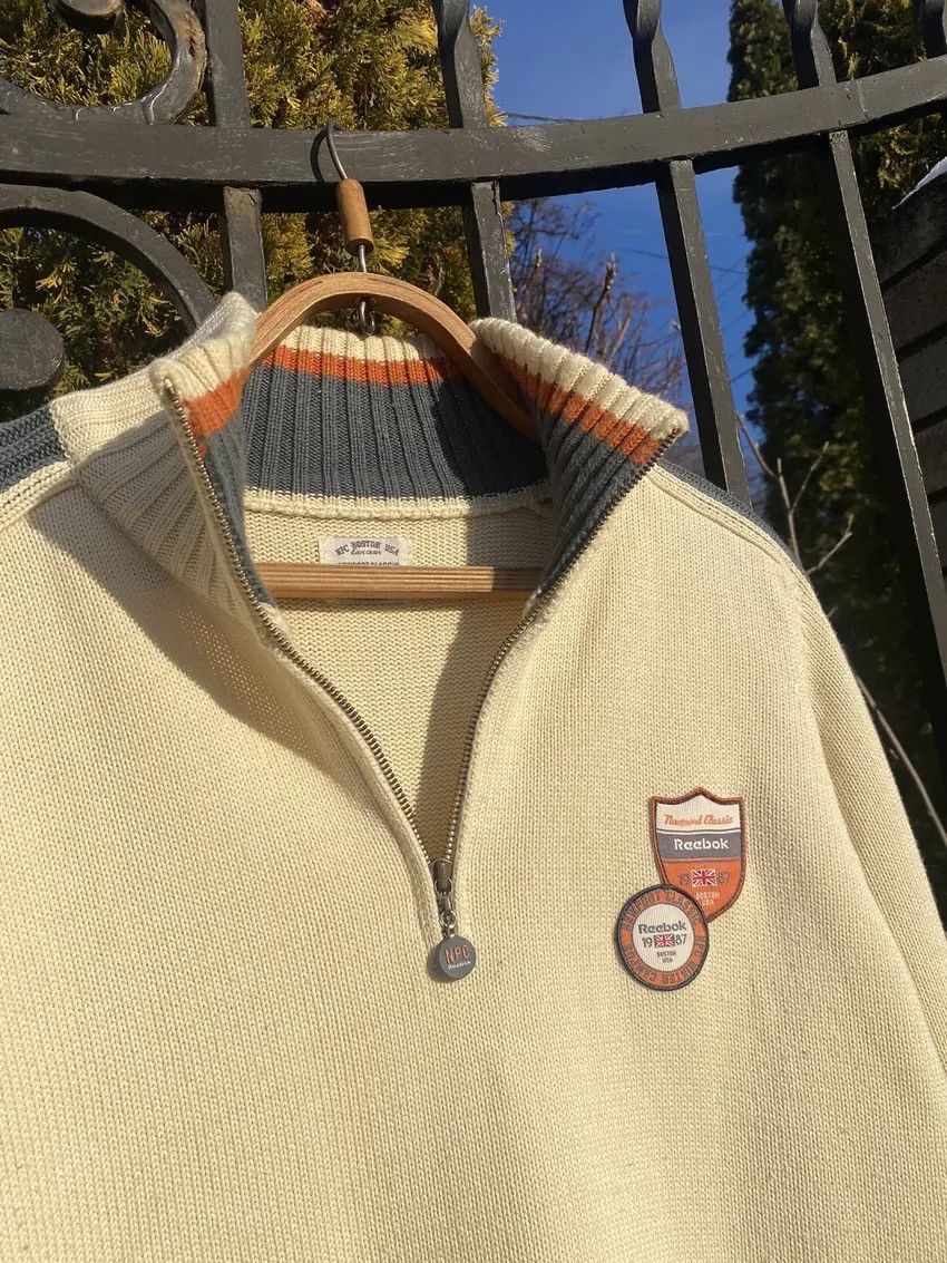 Reebok Vintage Reebok Sweater 1/3 Zip Beige Size US S / EU 44-46 / 1 - 6 Thumbnail