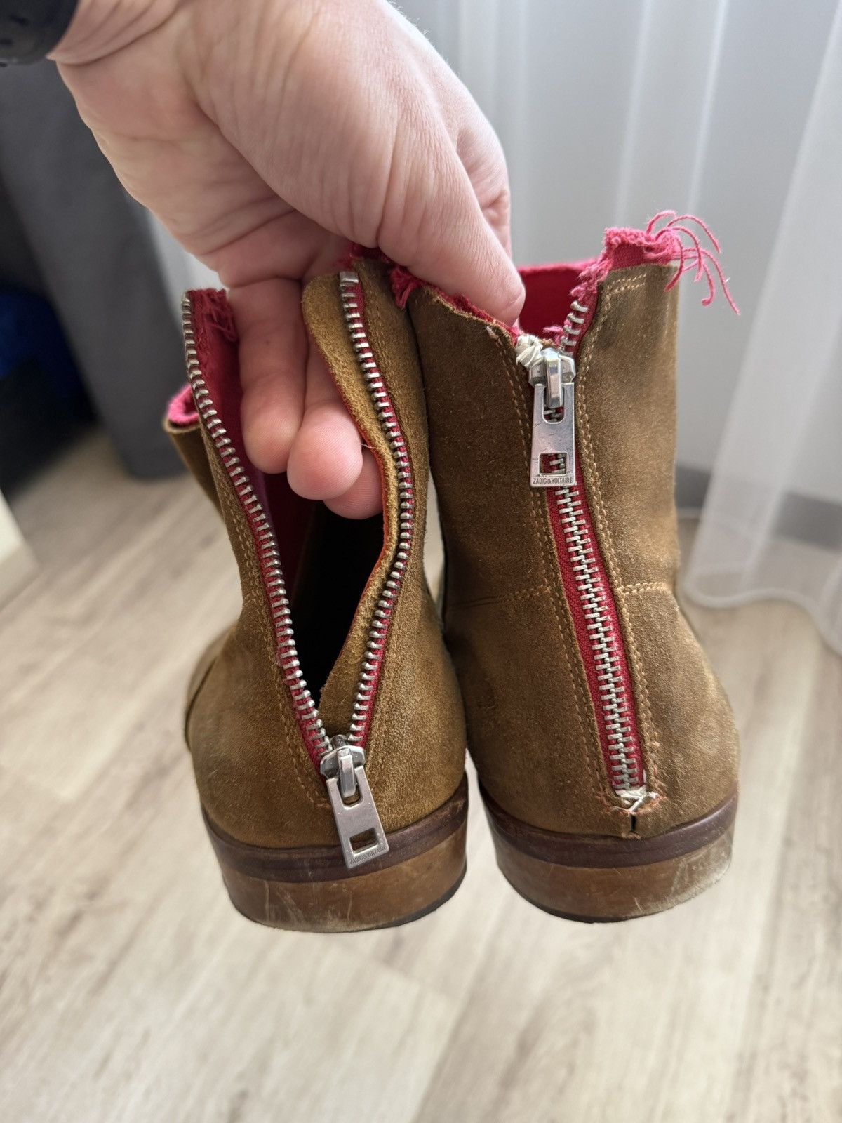 Zadig & Voltaire Zadig & Voltaire Suede Ankle Boots Brown EU 44 / US 11 Size US 11 / EU 44 - 23 Thumbnail