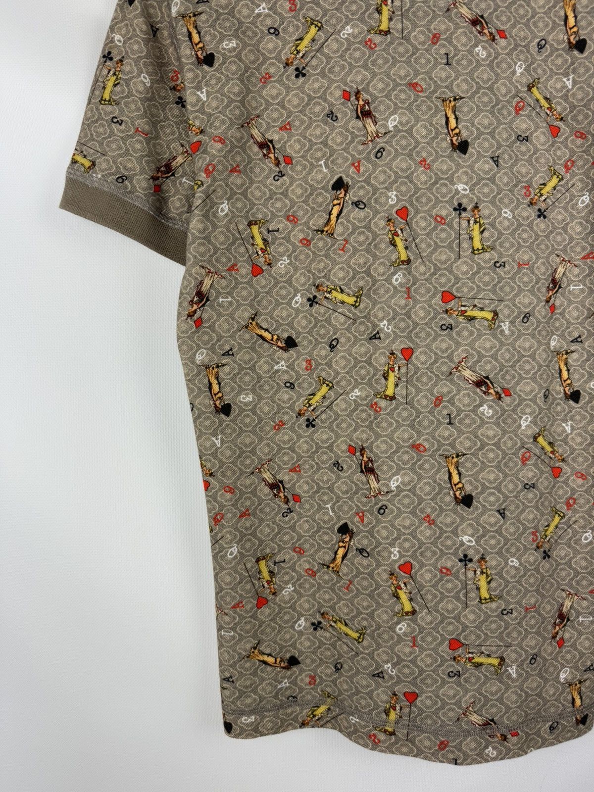 Dolce & Gabbana D&G Playing Cards Overprinted Short Sleeve Polo Shirt Size US M / EU 48-50 / 2 - 19 Thumbnail