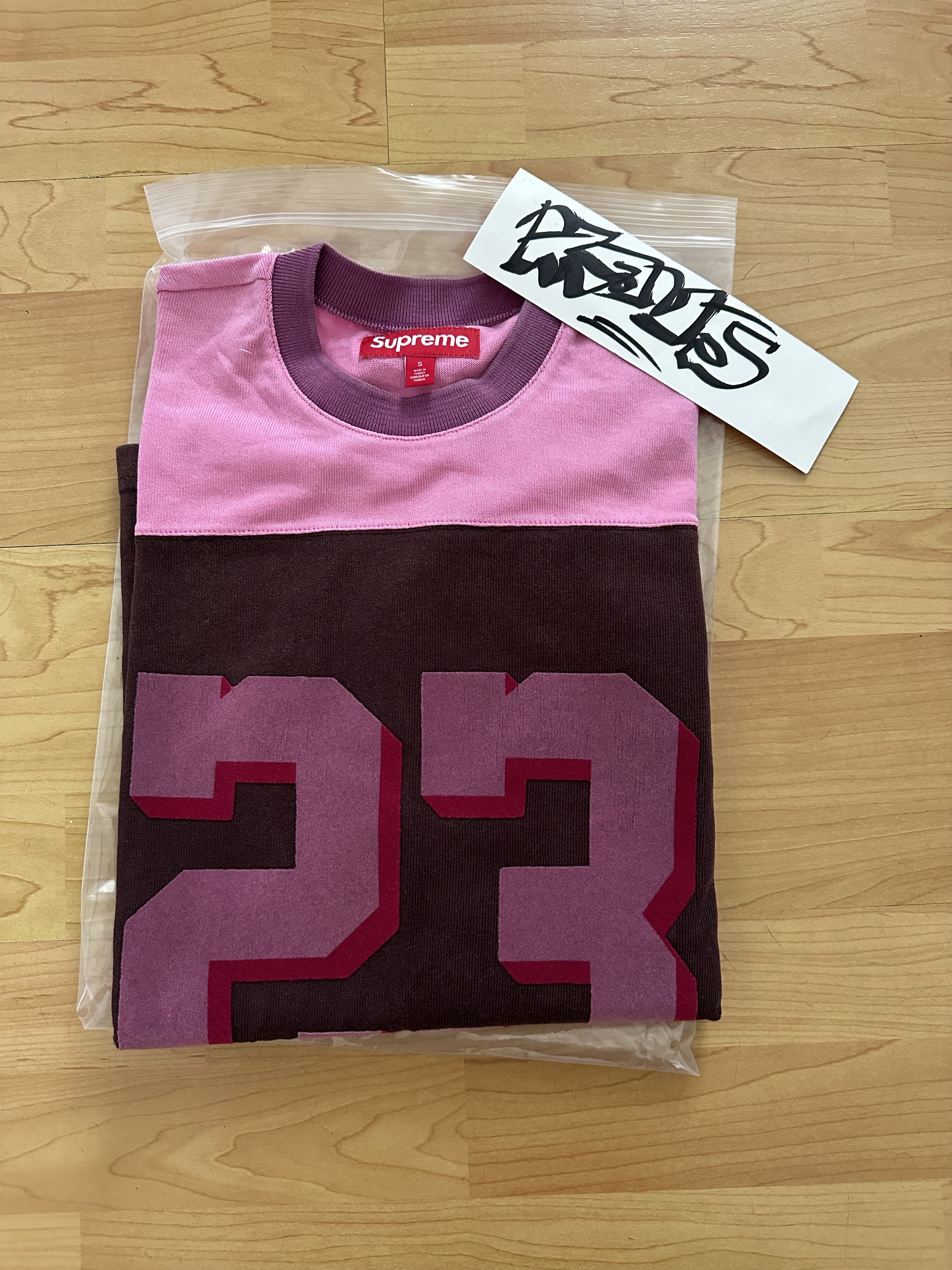 Supreme Supreme Bumblebee L/S Football Top Jersey Pink - Small 