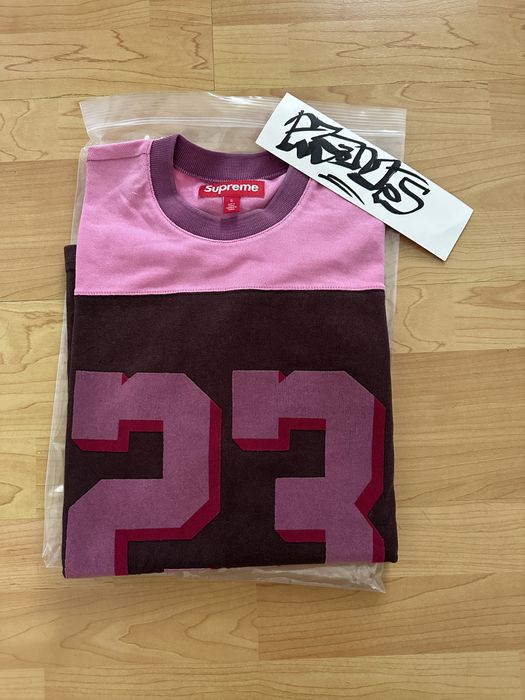 Supreme Supreme Bumblebee L/S Football Top Jersey Pink - Small