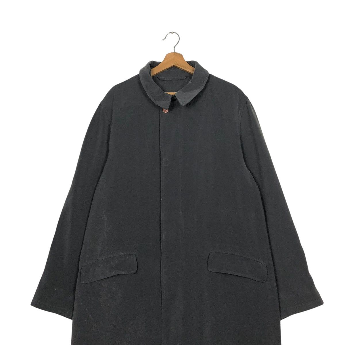 Giorgio Armani 🔥RICH GREY VINTAGE LONG JACKET GIORGIO ARMANI CLASSICO ITALY Size US M / EU 48-50 / 2 - 4 Thumbnail