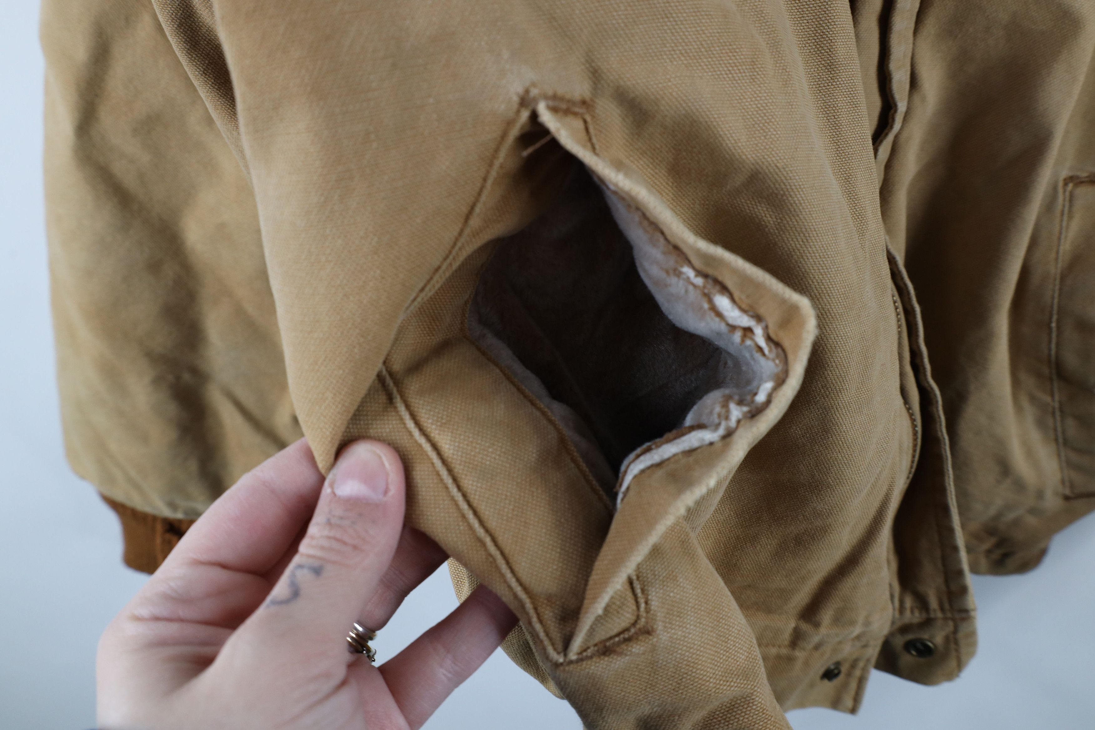Vintage × Walls Vintage 90s Walls Canvas Bomber Jacket Duck Brown USA Size US XL / EU 56 / 4 - 12 Thumbnail