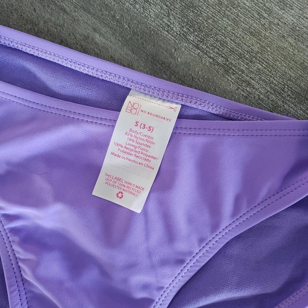 Rap Tees Purple Pastel NOBO Bikini Bottoms Size ONE SIZE - 3 Thumbnail