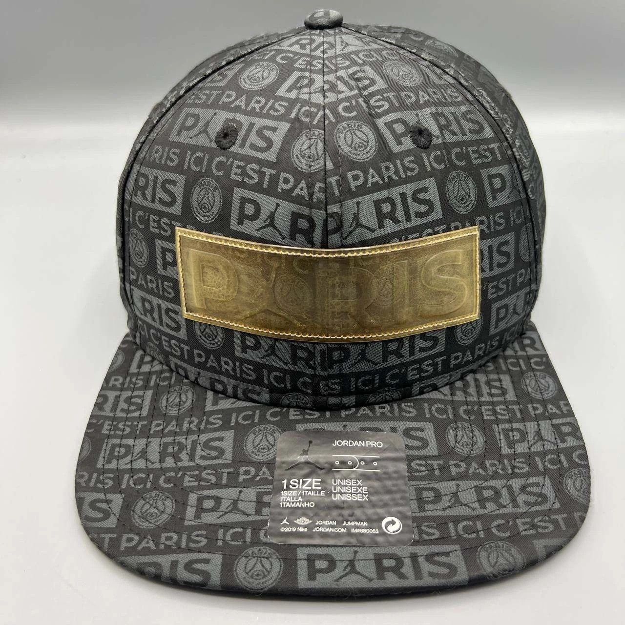 Jordan Brand Air Jordan Paris Saint Germain Hat All Over Logo Snap Back Size ONE SIZE - 1 Thumbnail