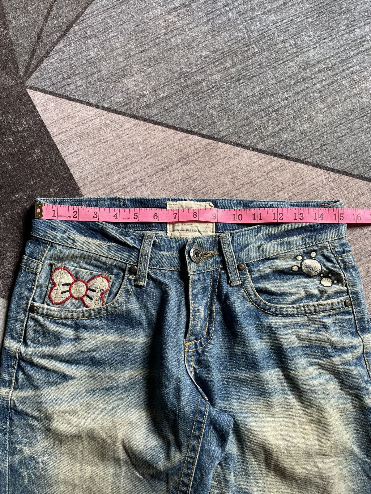 20471120 Vintage Lolita X Yoshitomo Nara Denim Pants Size US 30 / EU 46 - 14 Thumbnail