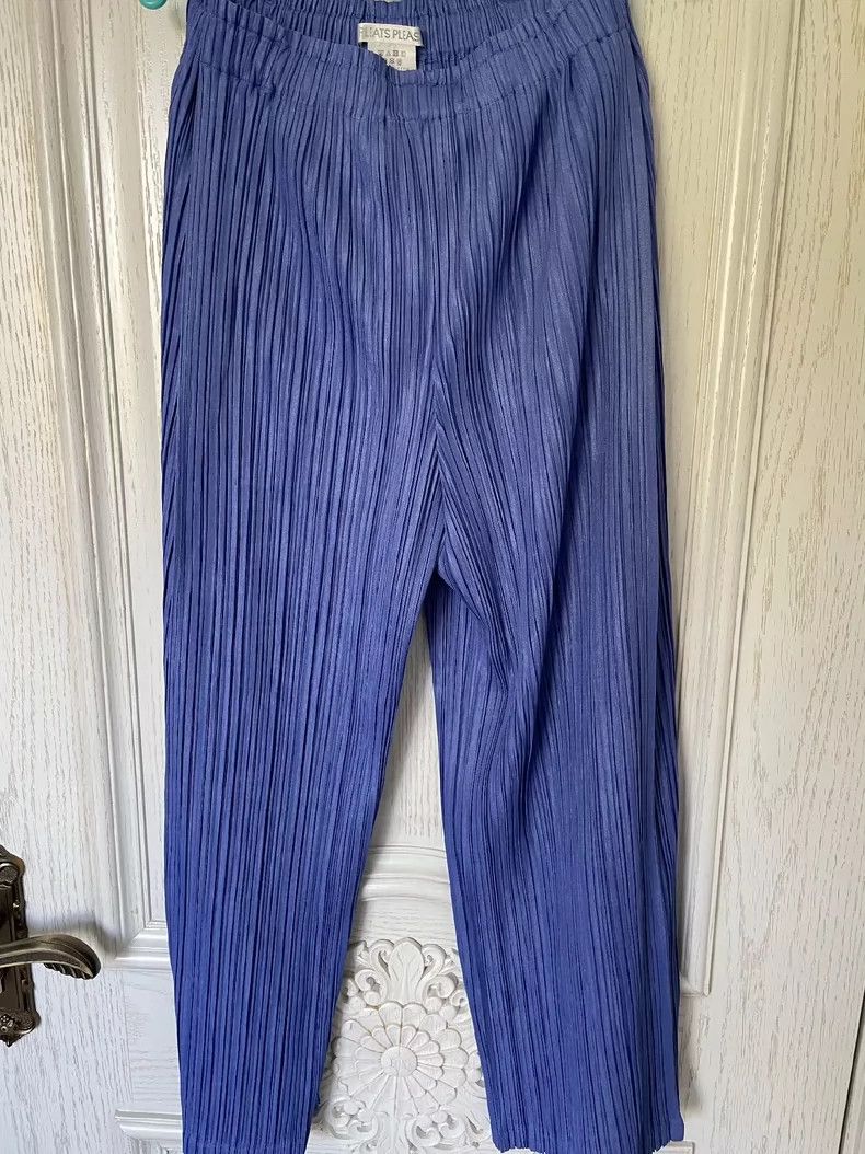 Issey Miyake issey miyake size:3 Blue pleated pants Size 42" / US 20 - 1 Thumbnail