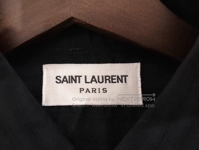 Saint Laurent Paris Saint Laurent Paris Court Black Shirt Size XS / US 0-2 / IT 36-38 - 4 Thumbnail