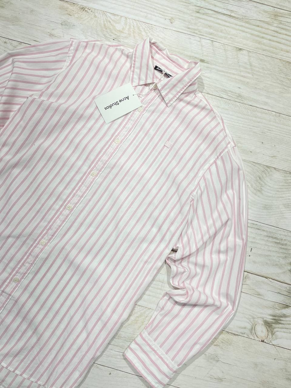 Acne Studios NEW Acne Studios Shirt Long Sleeve Button Up Striped Size US S / EU 44-46 / 1 - 2 Thumbnail