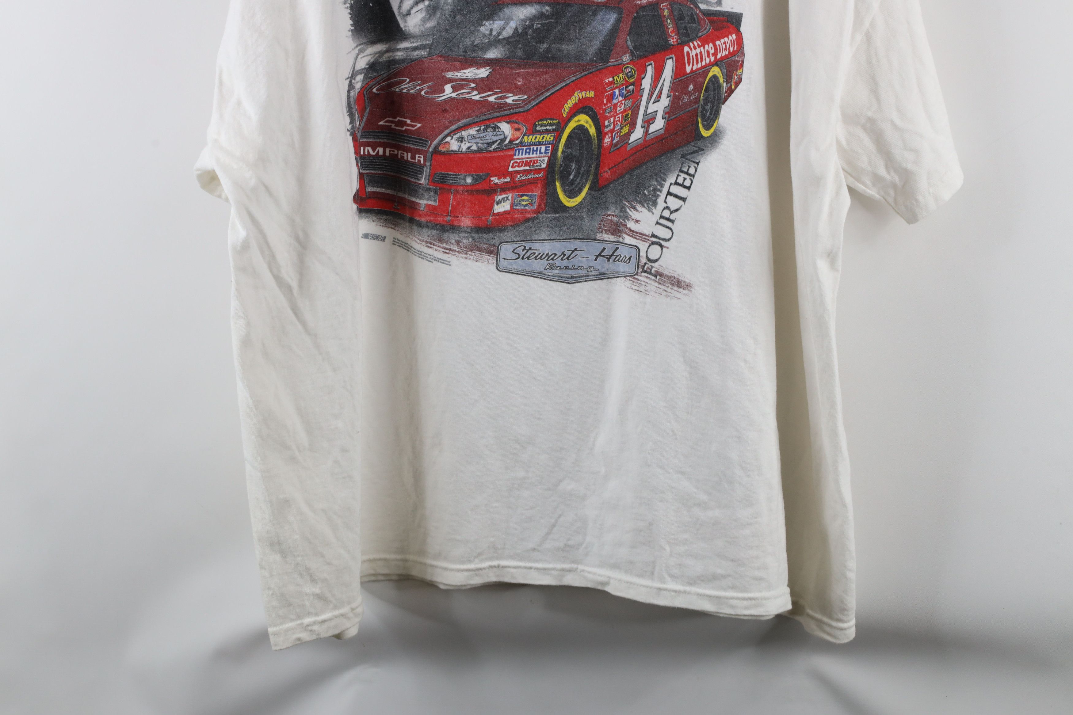 Vintage Vintage Y2K NASCAR Tony Stewart Racing Short Sleeve T-Shirt Size US XXL / EU 58 / 5 - 12 Thumbnail