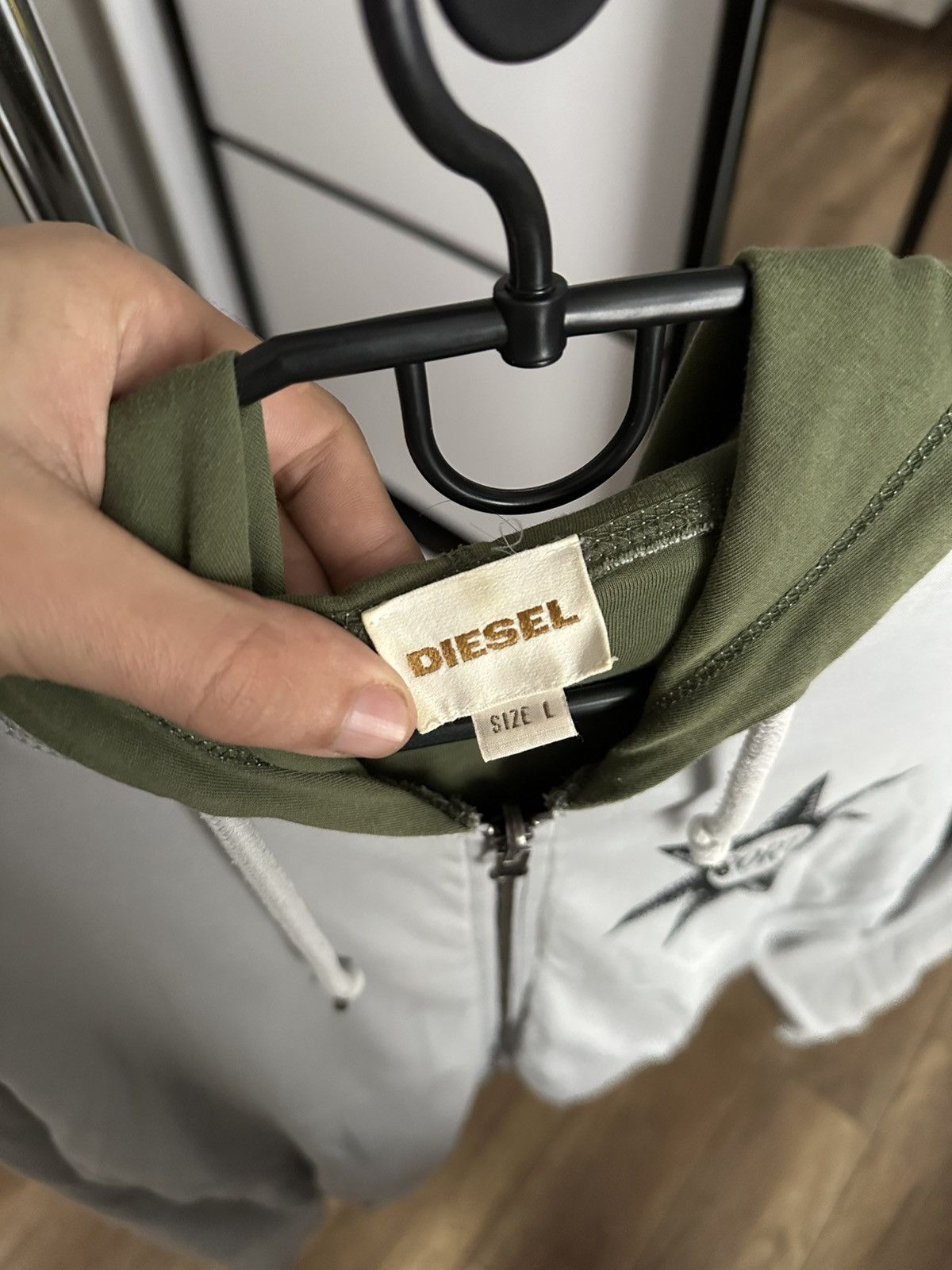 Diesel Diesel Vintage Reversible Zip Hoodie Rare Size US L / EU 52-54 / 3 - 16 Thumbnail
