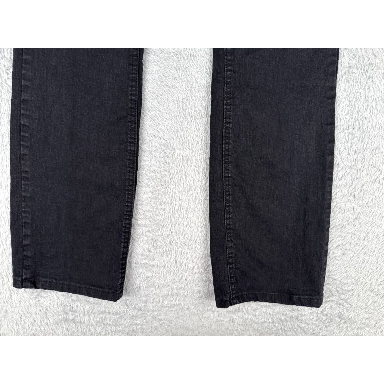 Vintage Angel Kiss Jeans Women Bootcut Denim Black 30x28 Juniors 7 Slimming Stretch Pocket 5-Pocket Design Low Rise Cotton Blend Costume? Size 28" / US 6 / IT 42 - 2 Thumbnail