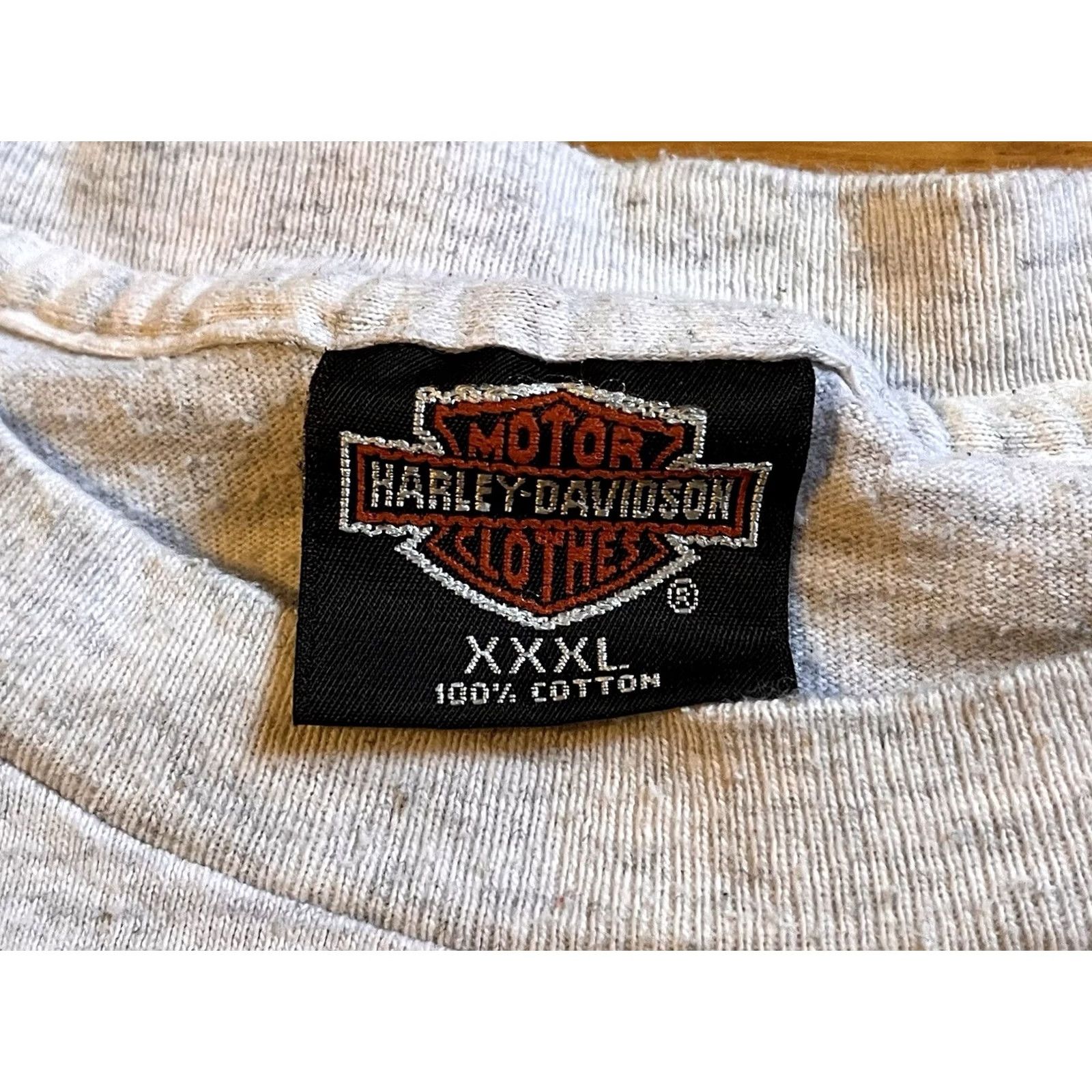 Vintage VINTAGE Harley Davidson Shirt Men’s 3XL Gray Eagle Maverick 90s USA Harley Davidson Graphic Print Tattoo Logo Size US XXL / EU 58 / 5 - 6 Thumbnail