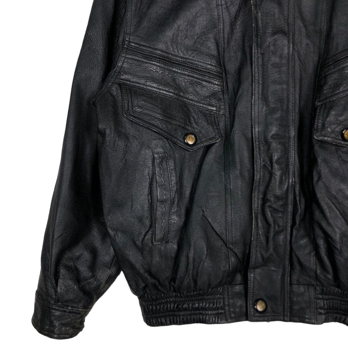 Japanese Brand 🔥Biker Leather Jacket F Concept Men Gold Issey Miyake Size US M / EU 48-50 / 2 - 4 Thumbnail