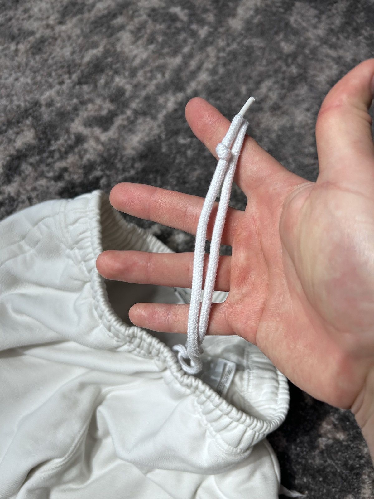 Nike × Vintage Vintage 90's Nike Heavy Cotton White Track Pants Big Logo Size US 32 / EU 48 - 14 Thumbnail