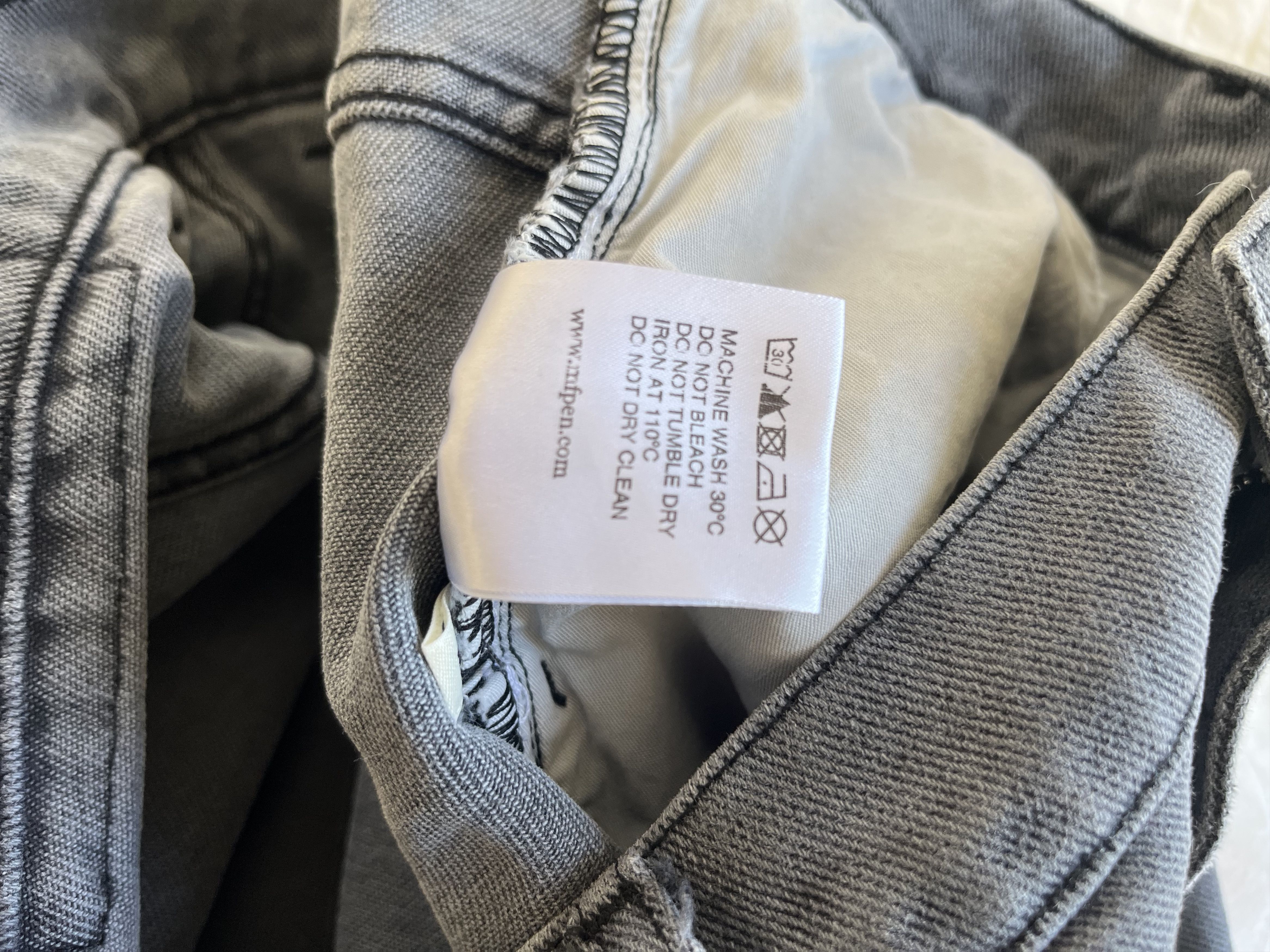 Mfpen Straight Cut Jeans - Washed Slate Size US 32 / EU 48 - 3 Thumbnail