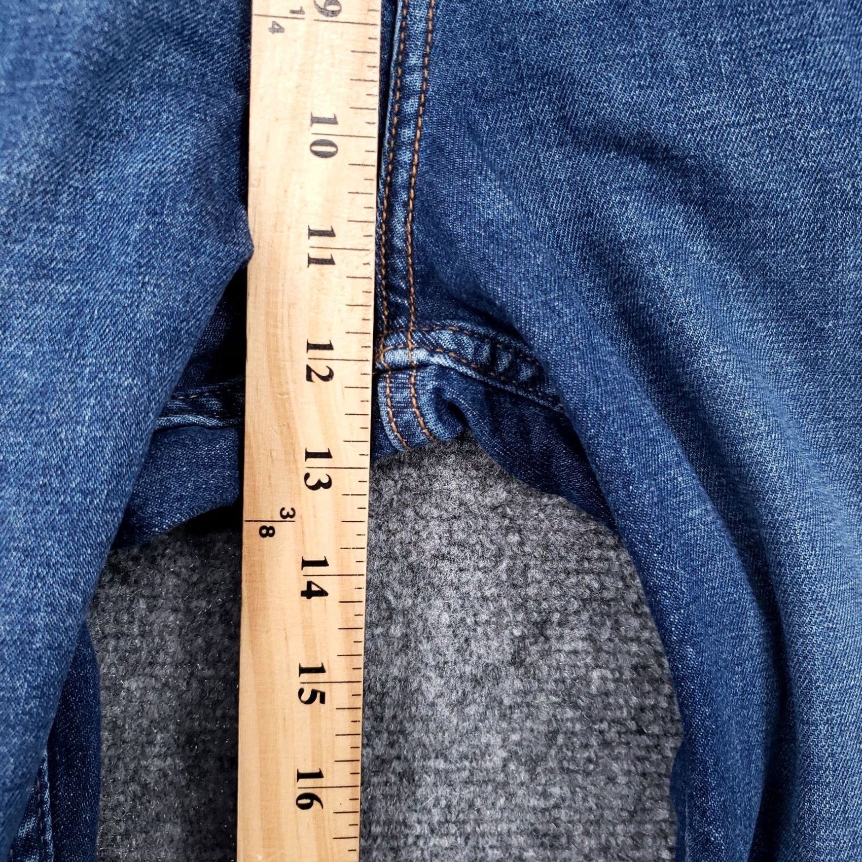 Lee Lee Jeans Womens 16 Blue Slim Straight Denim Stretch Heritage Blurred Nights NEW Size 38" / US 16 / IT 52 - 6 Thumbnail