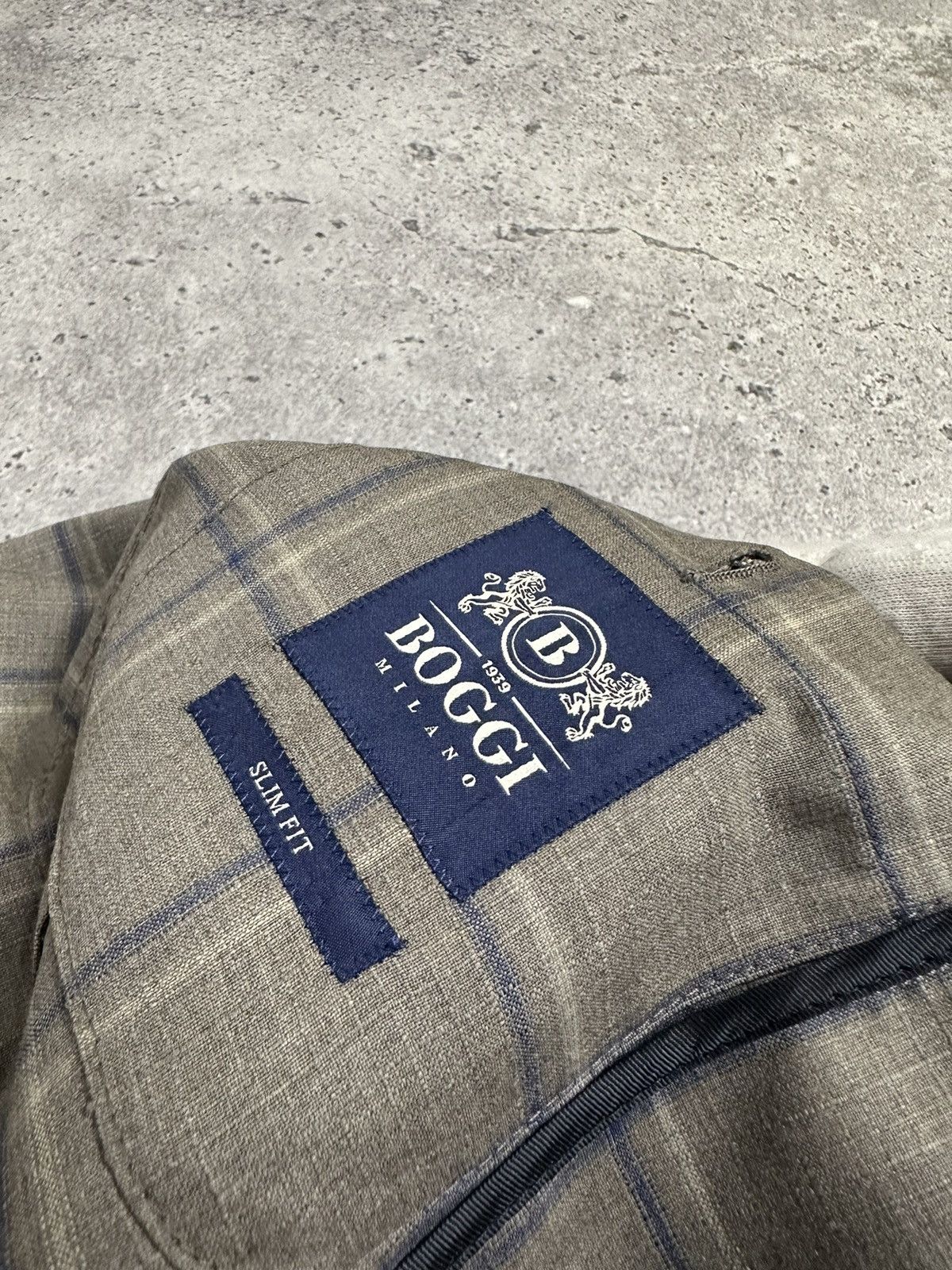 Boggi Boggi Milano Reda 1865 Light Beige Plaid Wool Blazer Size US S / EU 44-46 / 1 - 8 Thumbnail
