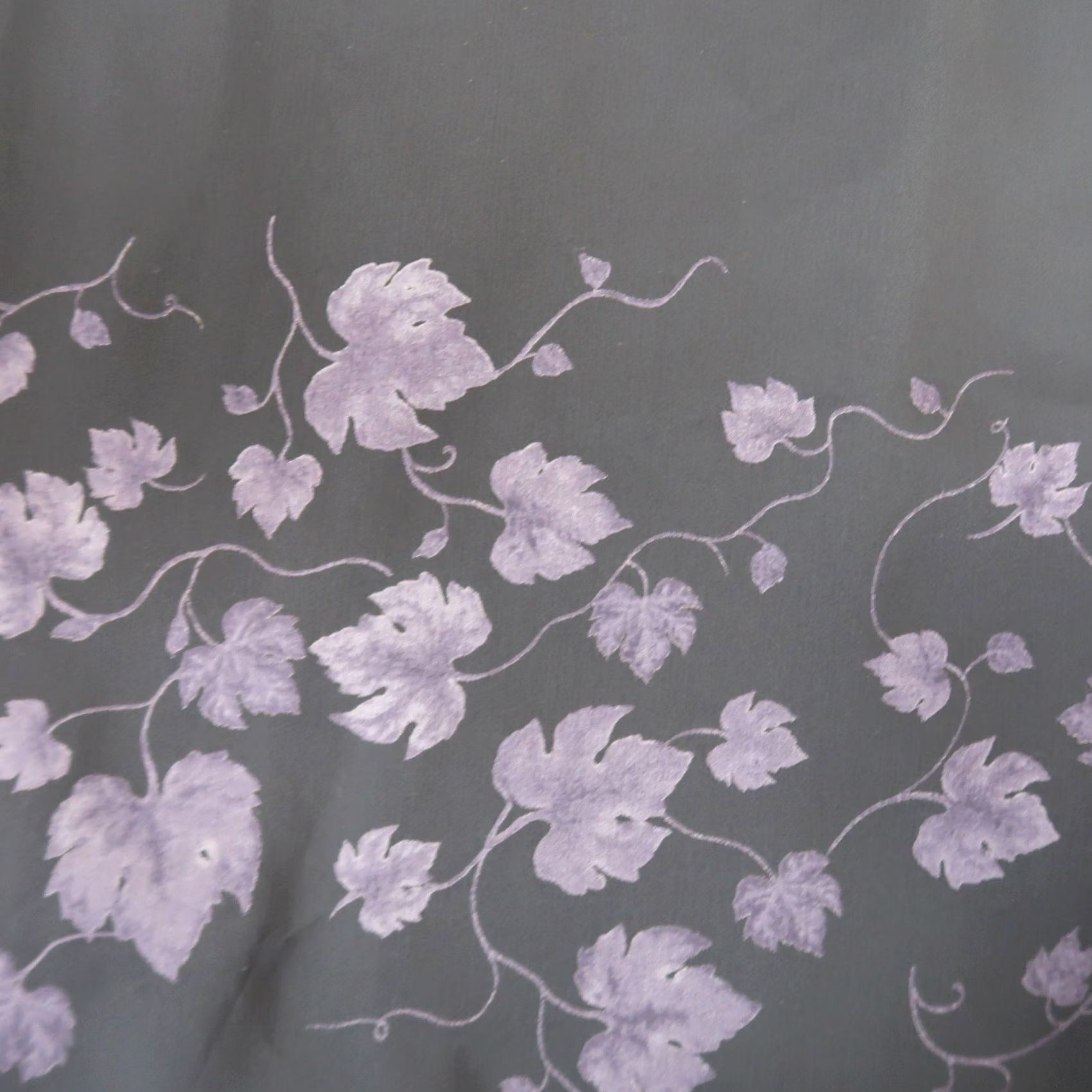 Express VINTAGE Express Skirt Womens 6 Black 90s and Purple Leaf Pencil Size 28" / US 6 / IT 42 - 3 Thumbnail