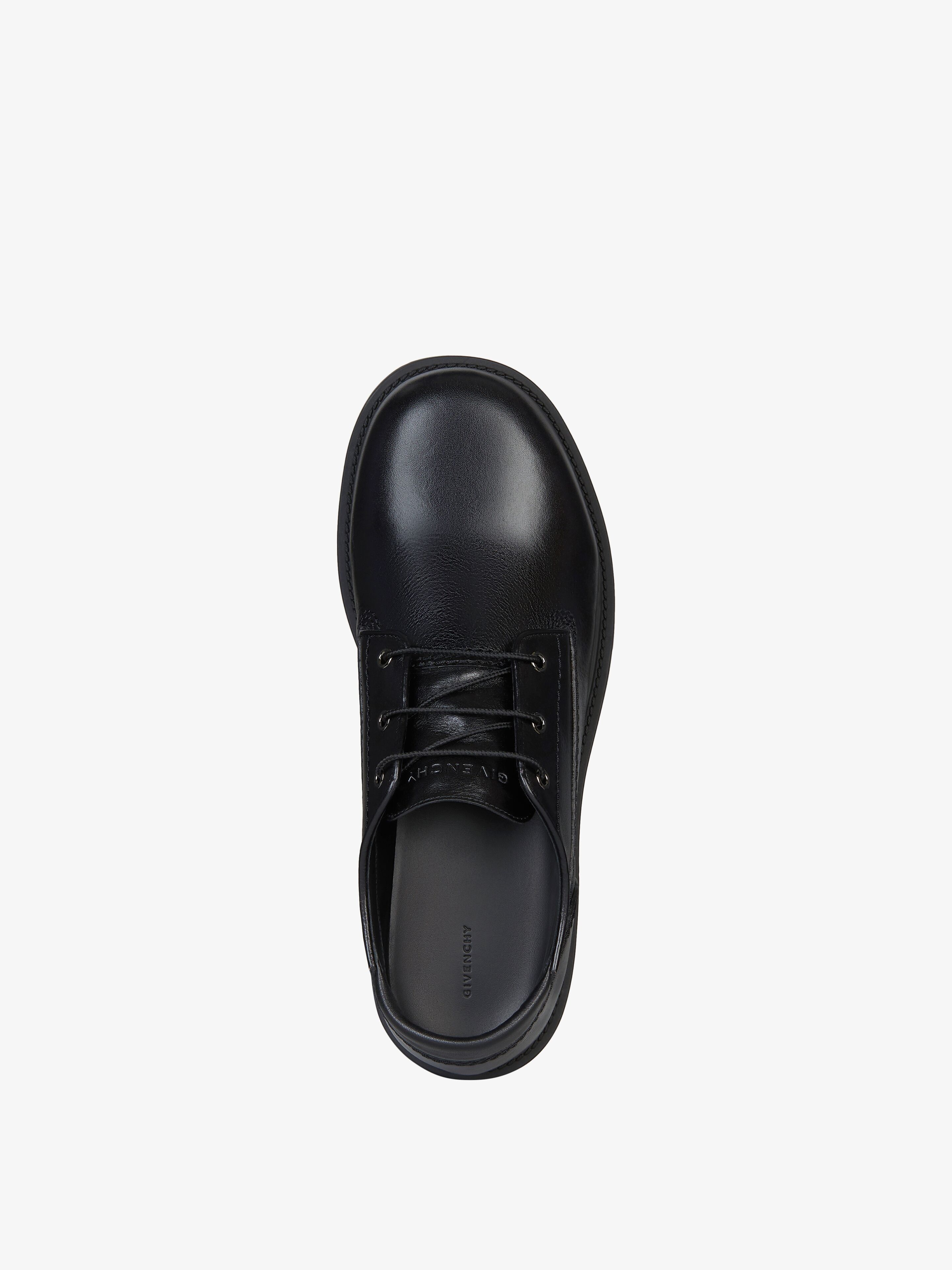 Givenchy o1w1db10925 Storm Derby Shoes in Black Size US 12 / EU 45 - 6 Thumbnail