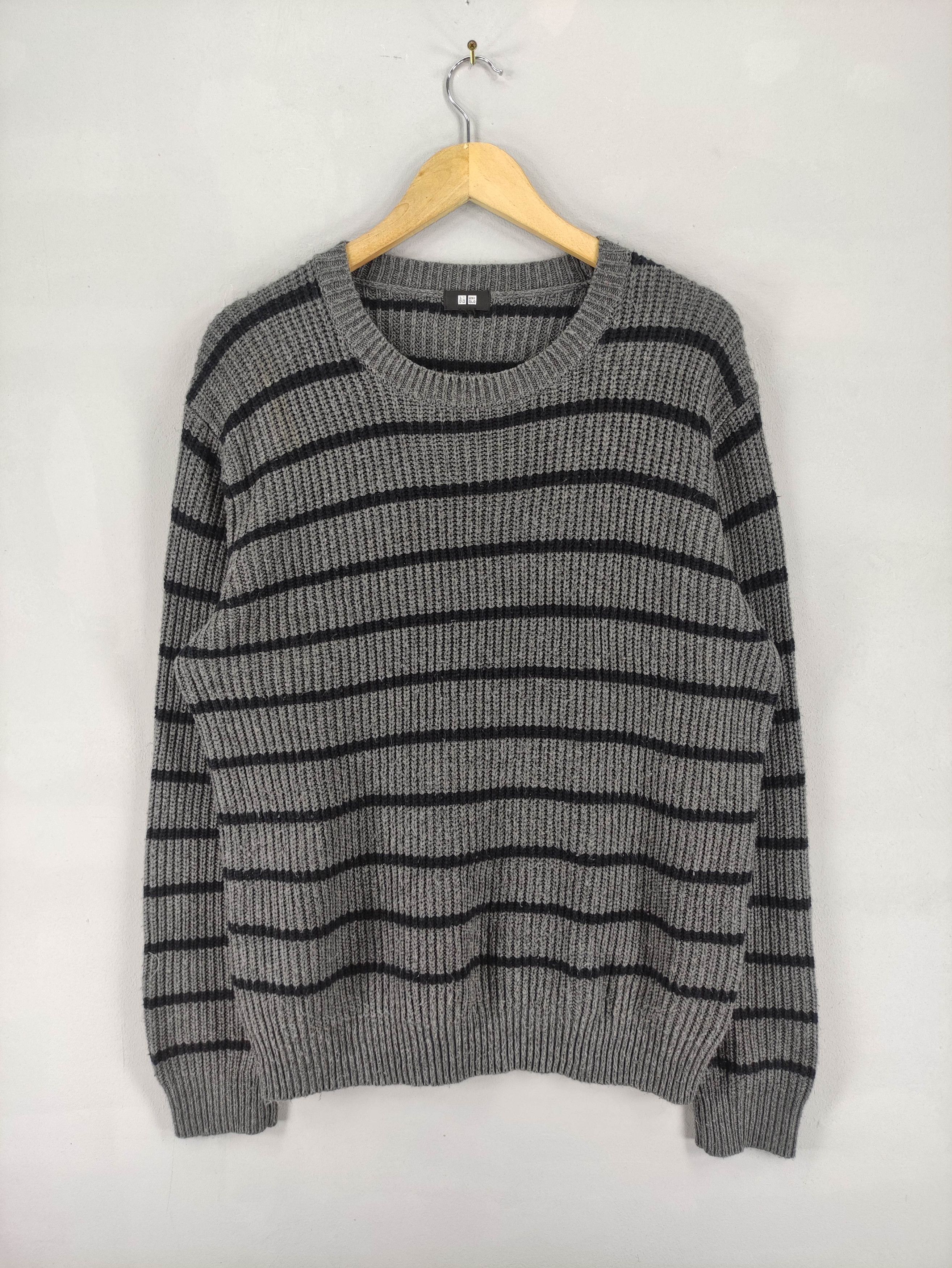 Uniqlo Vintage Uniqlo Acrylic Striped Jumper Sweater Size US L / EU 52-54 / 3 - 1 Thumbnail