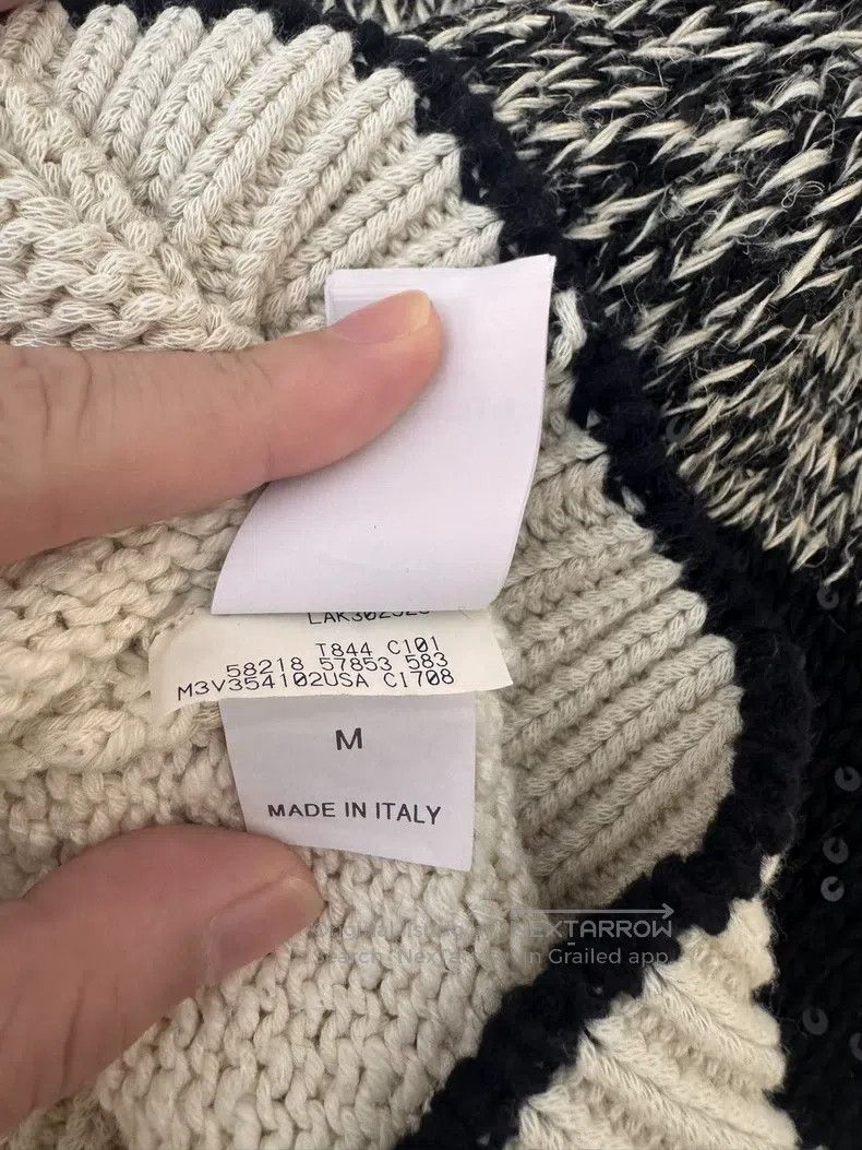 Brunello Cucinelli Brunello Cucinelli Black and White Striped Knit Vest Size M / US 6-8 / IT 42-44 - 8 Thumbnail
