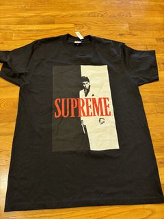 Supreme scarface clearance split tee black