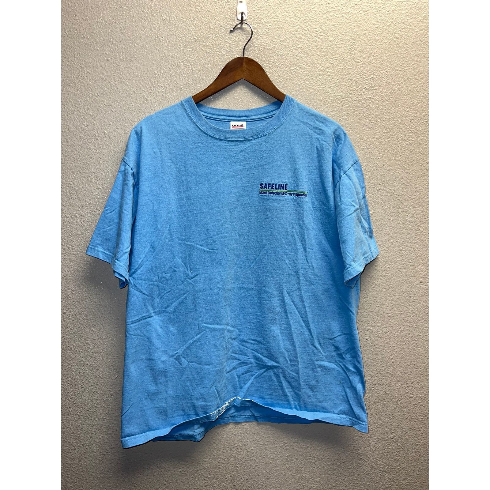 Anvil Vintage X Ray Shirt Safeline Metal Detection Tee 90s VTG XL Size US XL / EU 56 / 4 - 1 Thumbnail