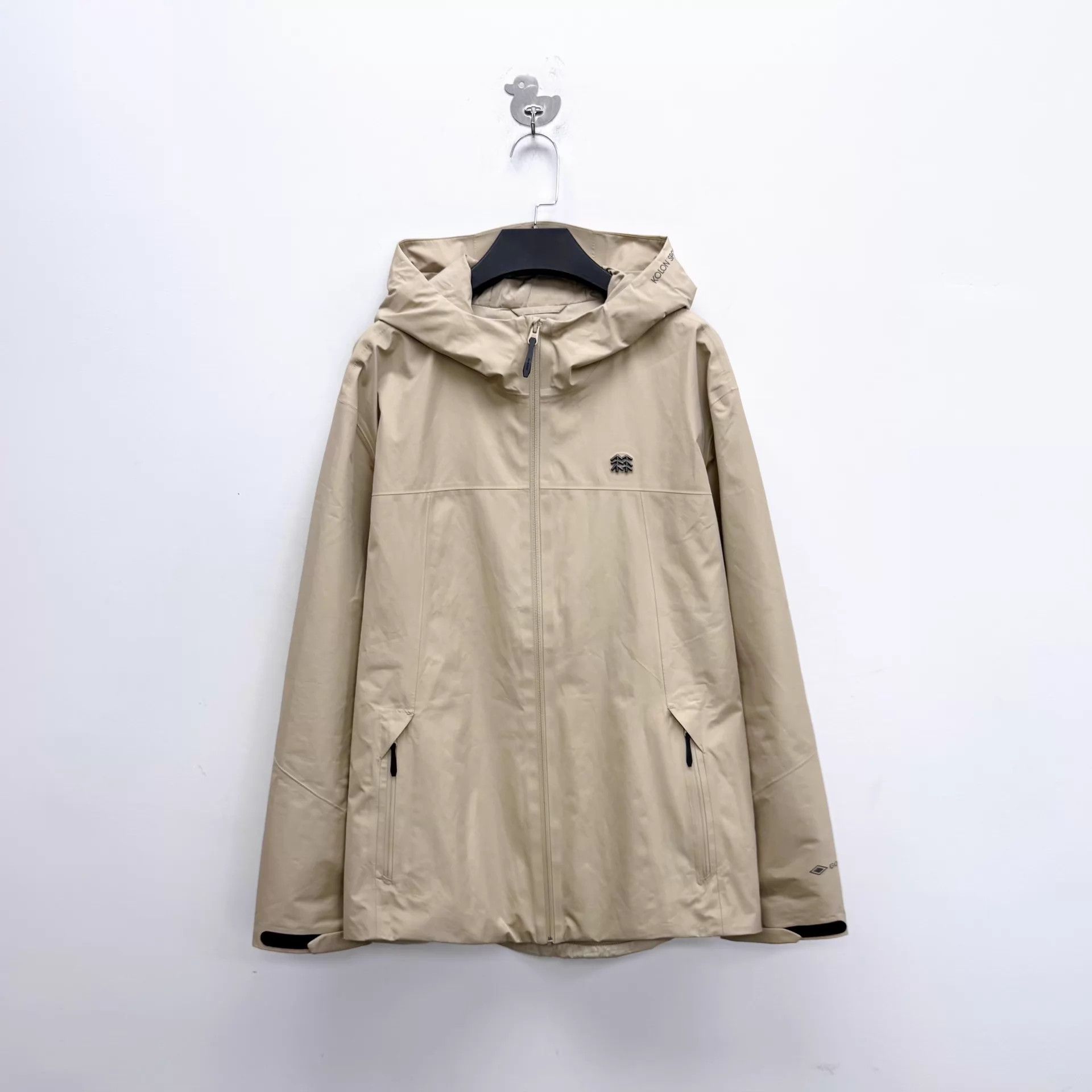 Kolor Kolon SPORT HIKING Khaki & Deep Beige Hooded Logo Jacket XXL Size US XXL / EU 58 / 5 - 1 Thumbnail