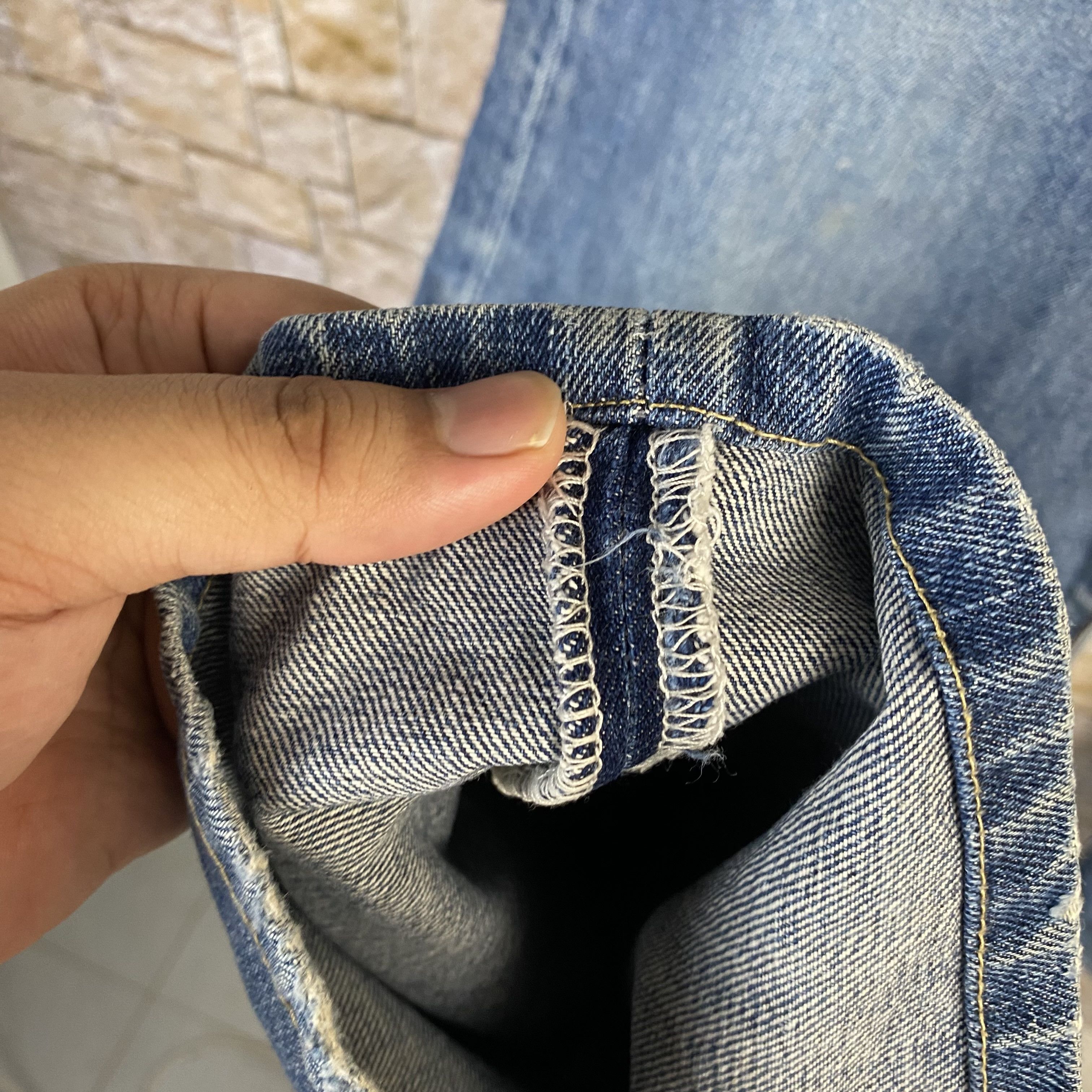 Vintage Japan vintage Blue Denim Pants #7589 Size US 34 / EU 50 - 9 Thumbnail