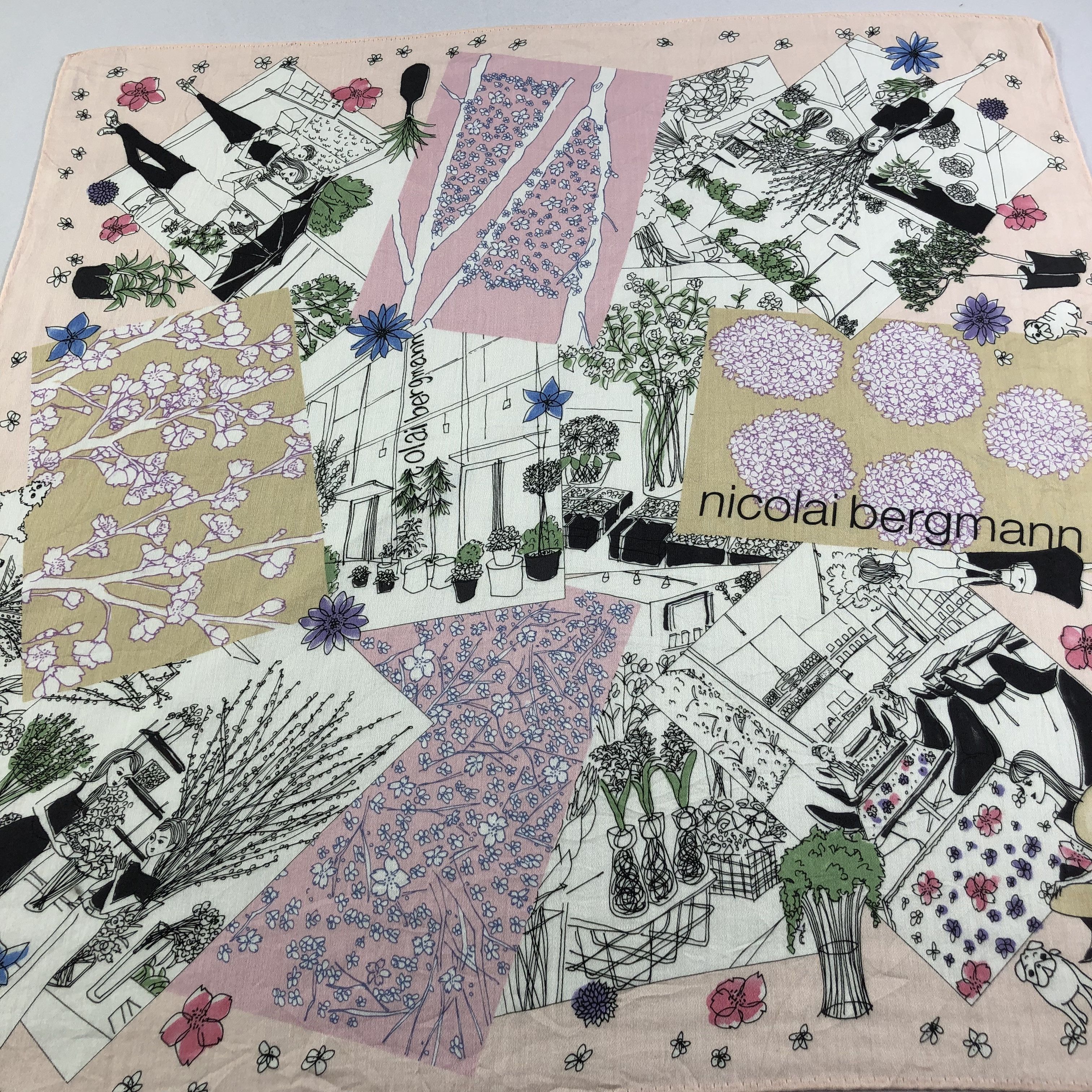 Vintage Nicolai Bergmann Handkerchief Neckerchief Bandana H2021 Size ONE SIZE - 5 Thumbnail